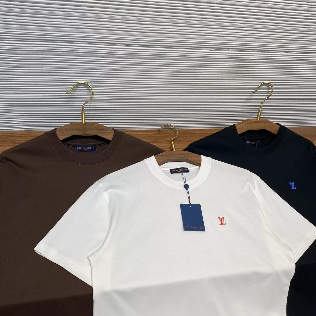 루이비통 마년 한정 로고 자수 반소매 티셔츠 상세 이미지 11