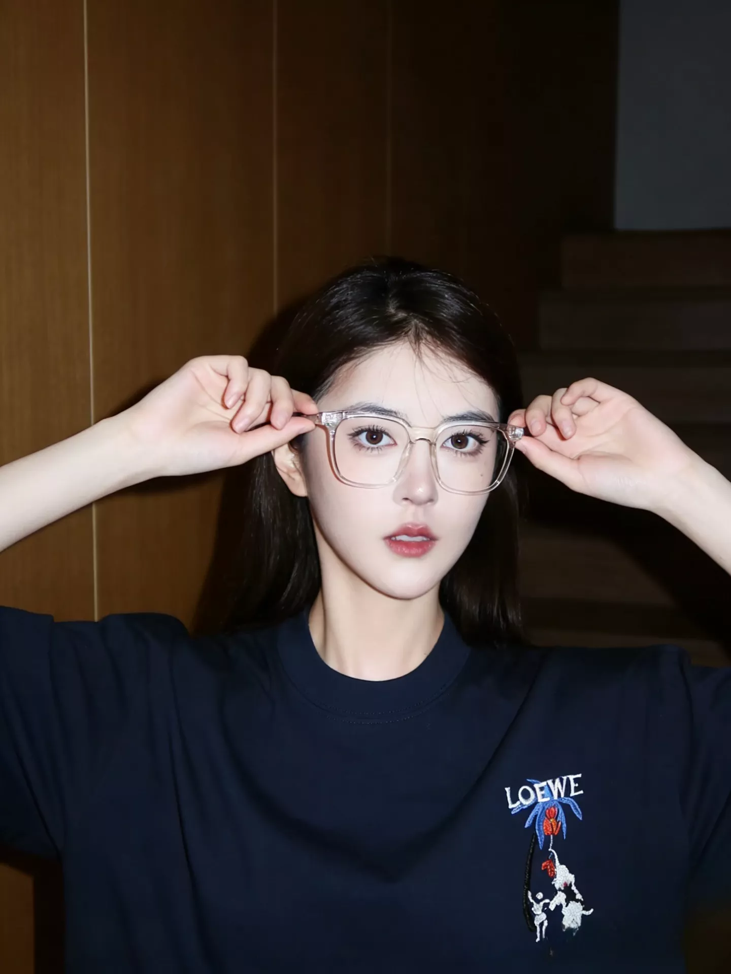 로에베 카툰 자수 라운드 반팔 티셔츠 상세 이미지 35