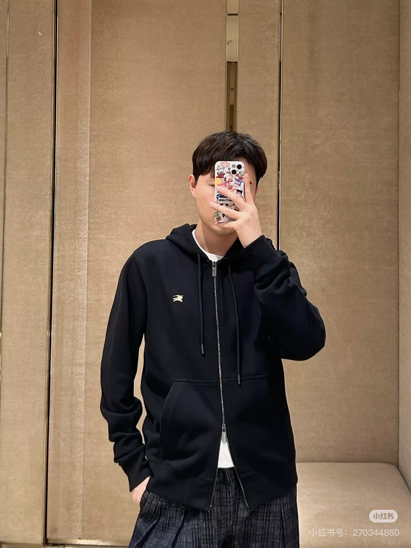버버리 기사 문양 코튼 후드 집업 상세 이미지 44