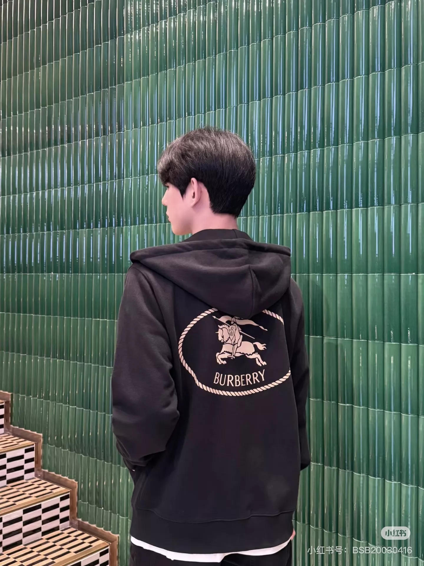 버버리 기사 문양 코튼 후드 집업 상세 이미지 39