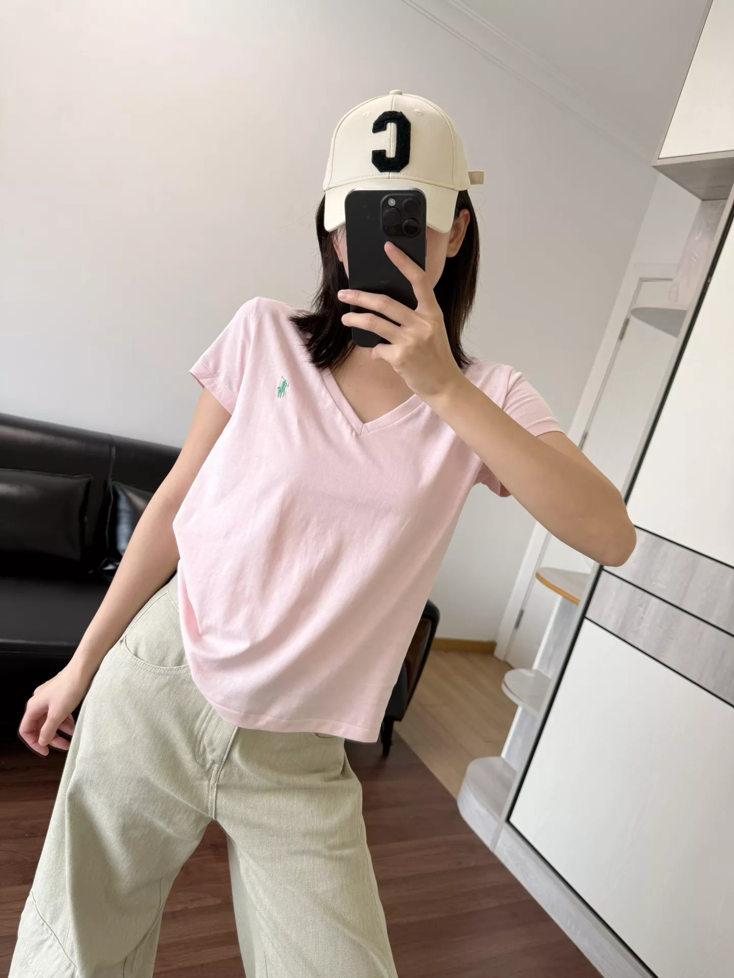 랄프로렌 브이넥 반소매 티셔츠 상세 이미지 43
