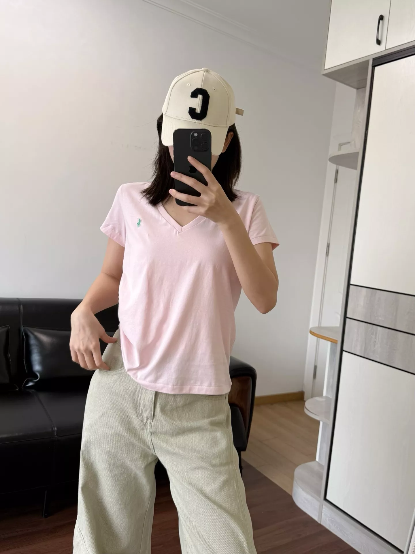 랄프로렌 브이넥 반소매 티셔츠 상세 이미지 42