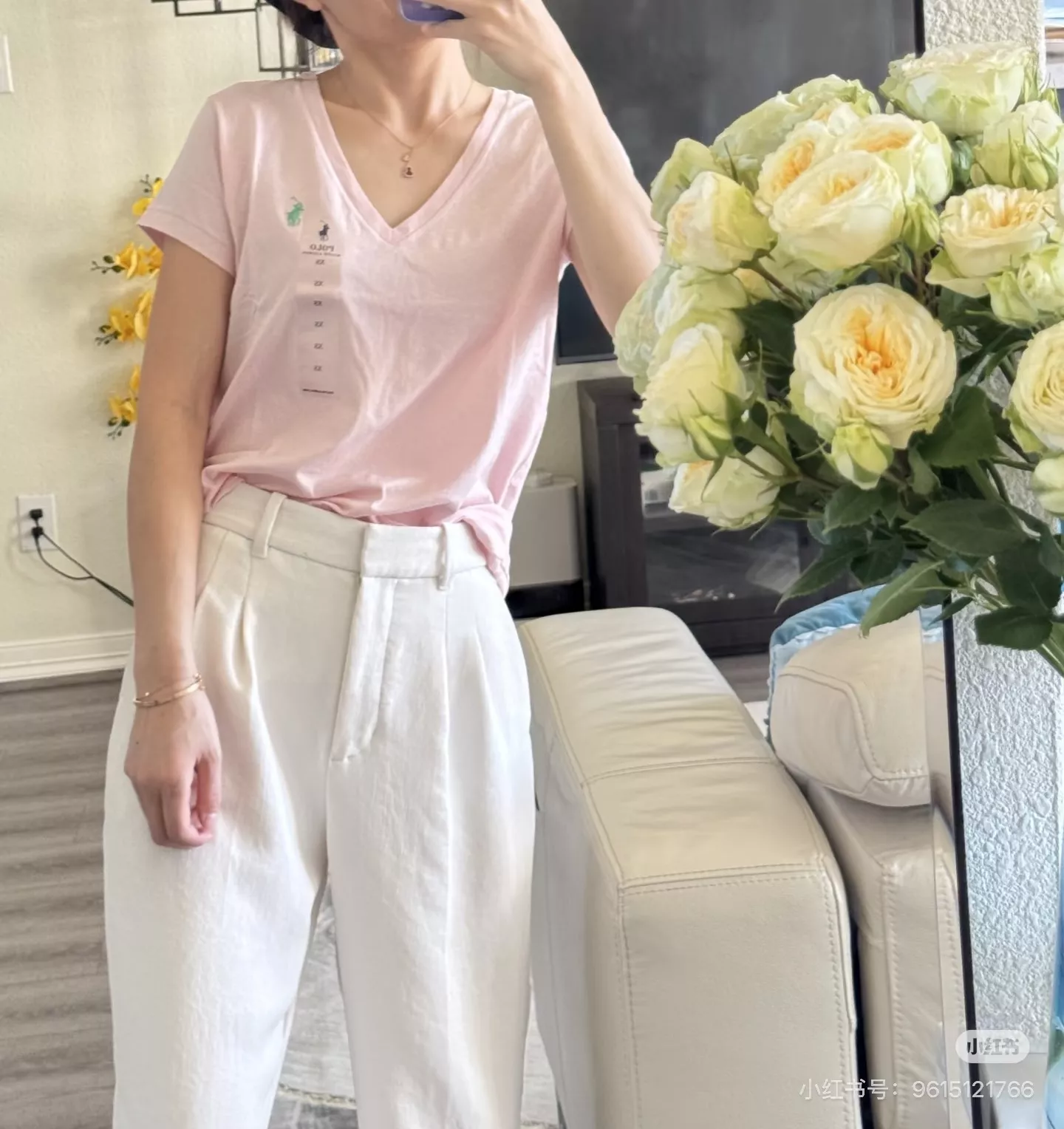 랄프로렌 브이넥 반소매 티셔츠 상세 이미지 70
