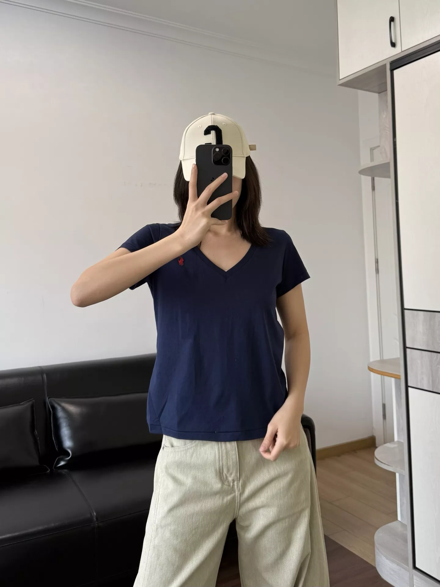 랄프로렌 브이넥 반소매 티셔츠 상세 이미지 39