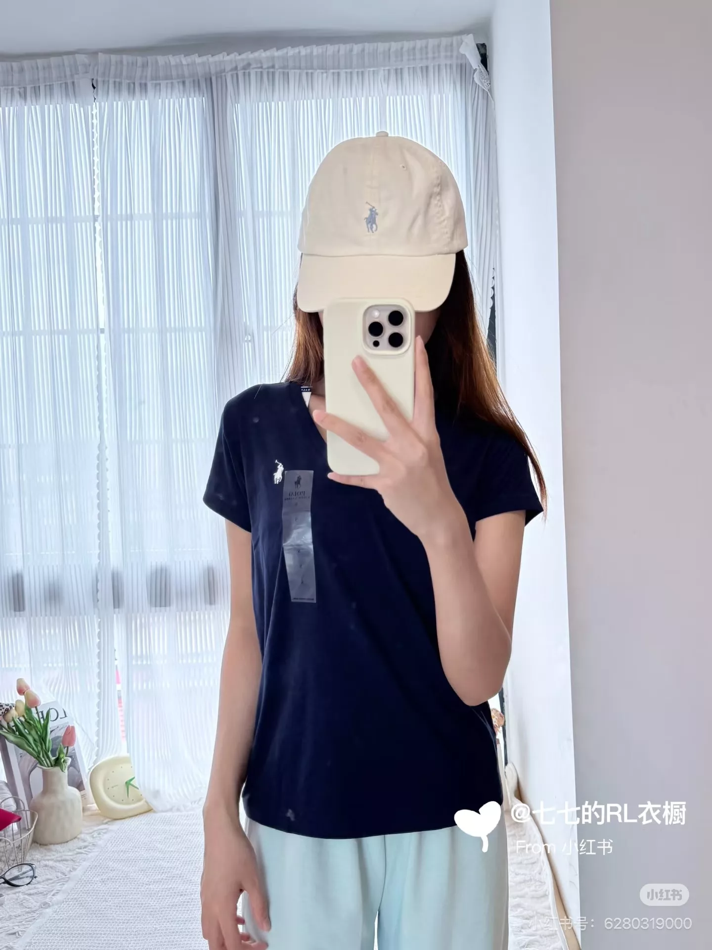 랄프로렌 브이넥 반소매 티셔츠 상세 이미지 85