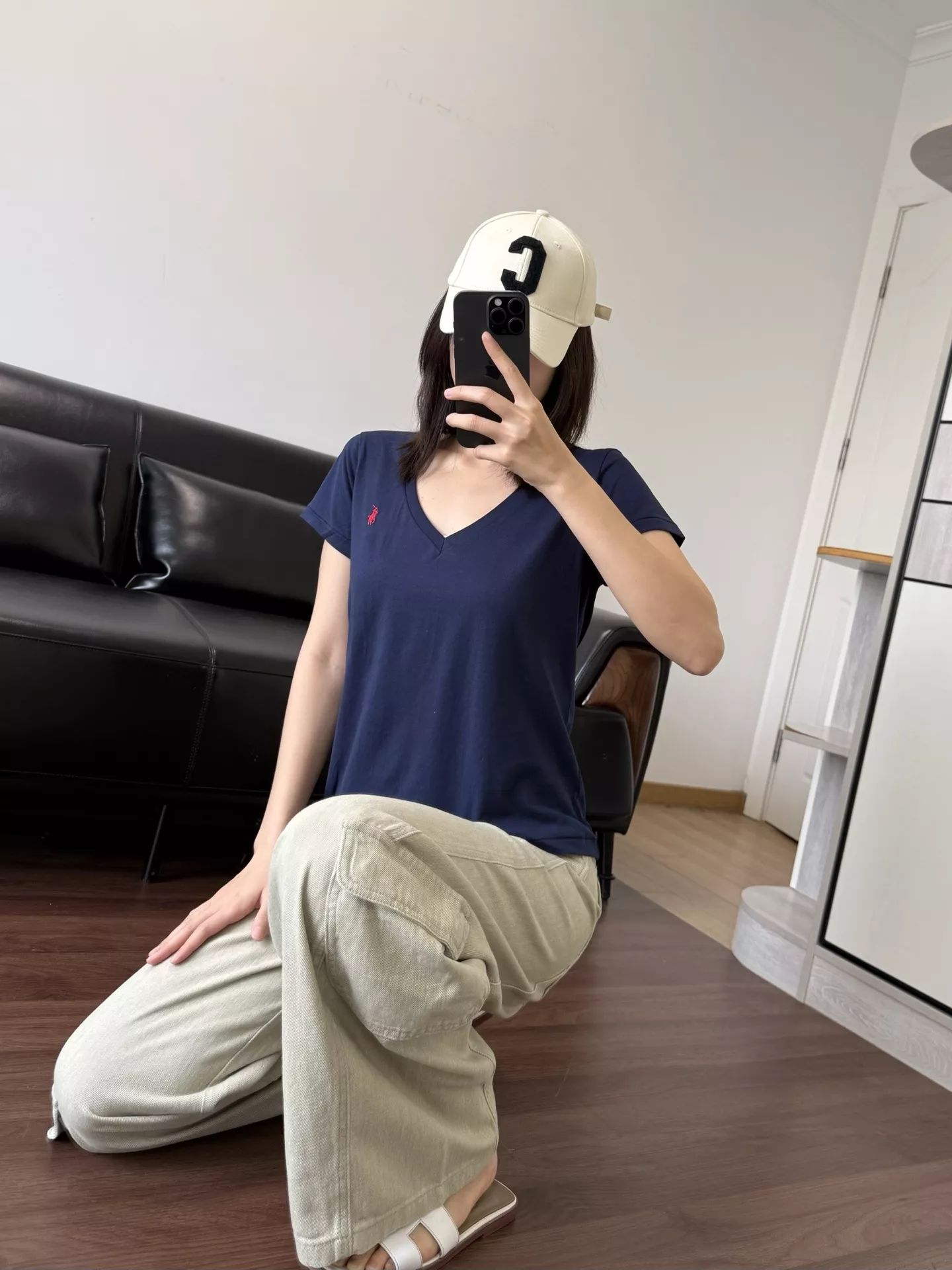 랄프로렌 브이넥 반소매 티셔츠 상세 이미지 41