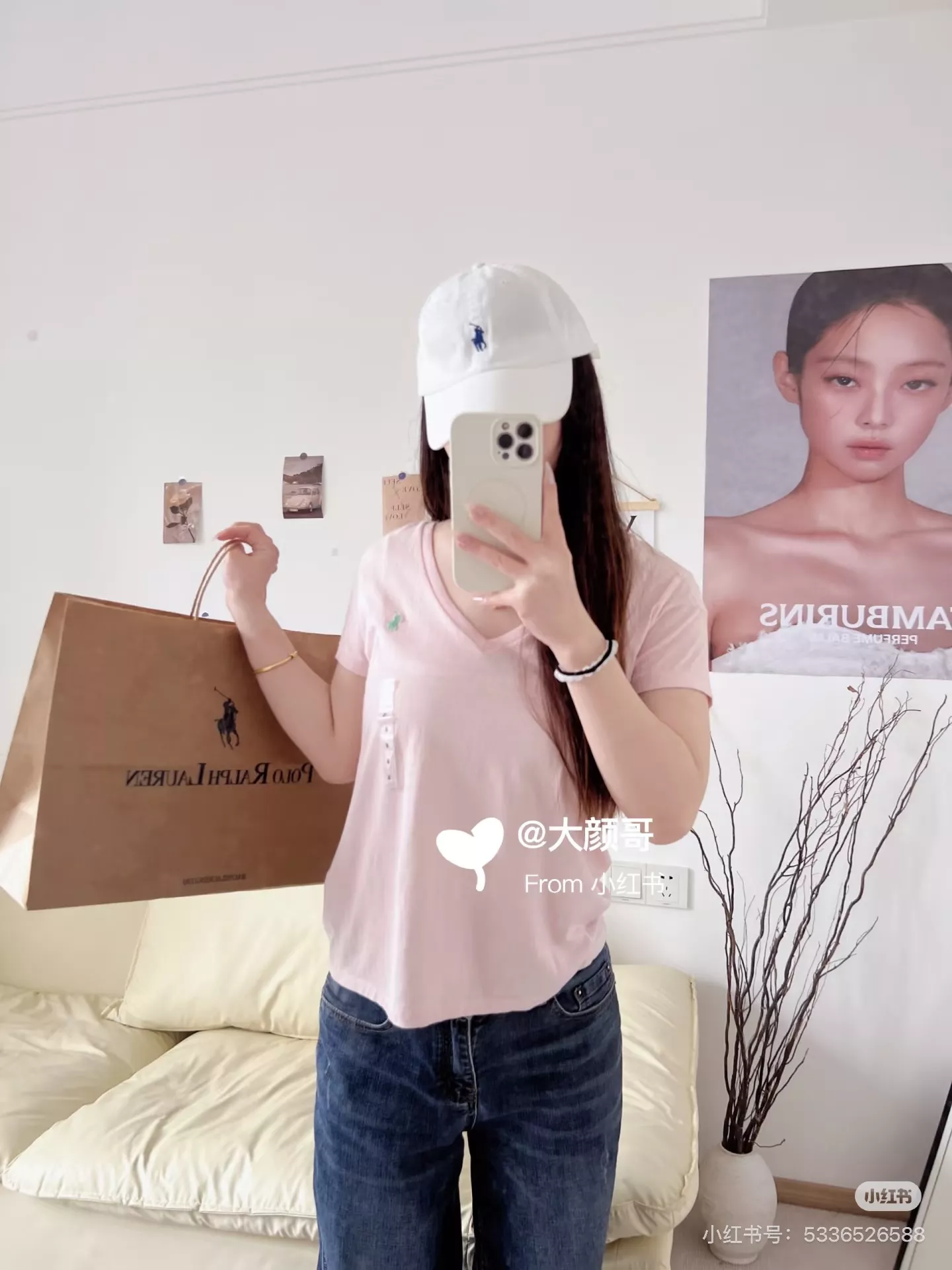랄프로렌 브이넥 반소매 티셔츠 상세 이미지 71