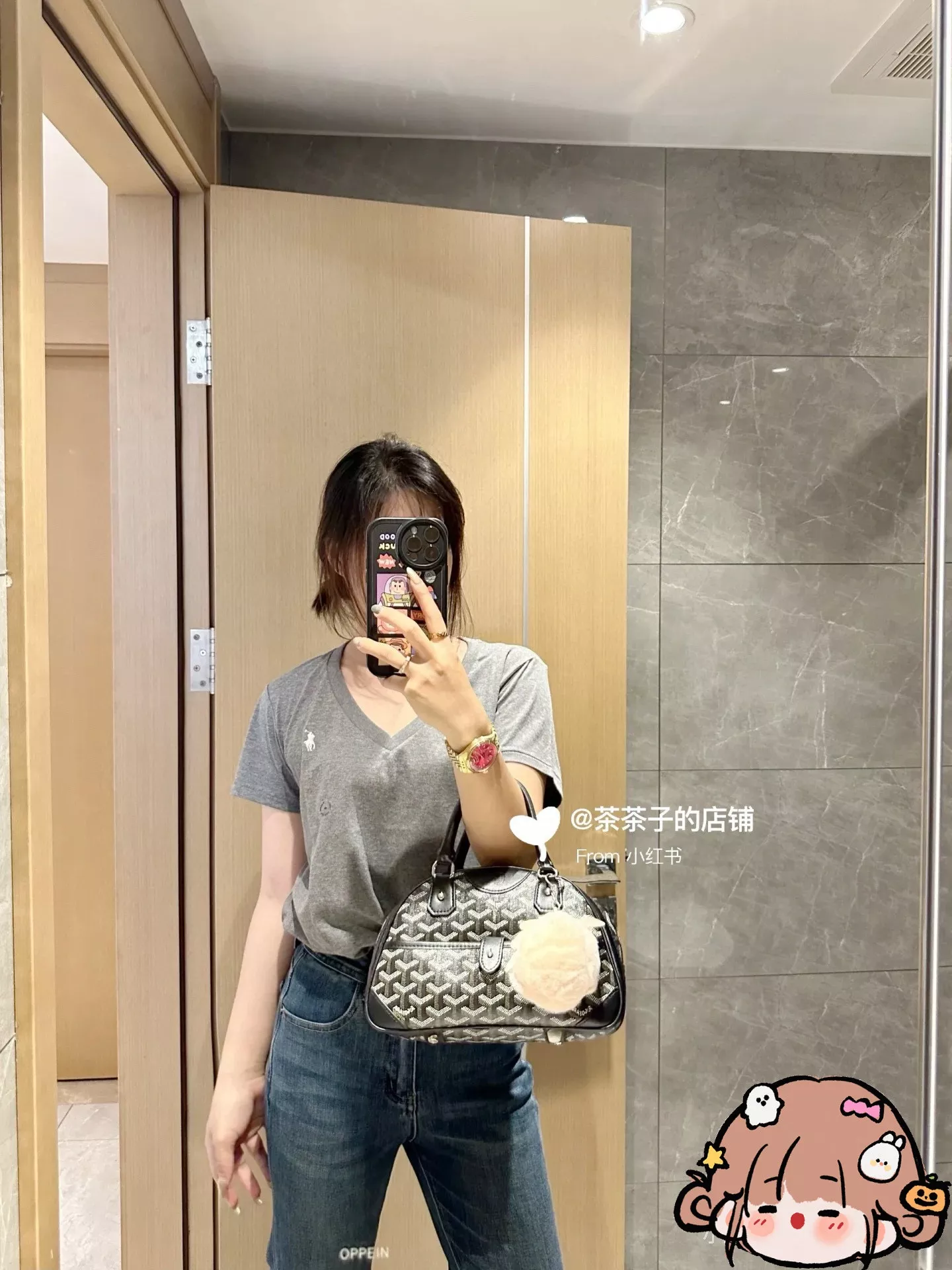 랄프로렌 브이넥 반소매 티셔츠 상세 이미지 80