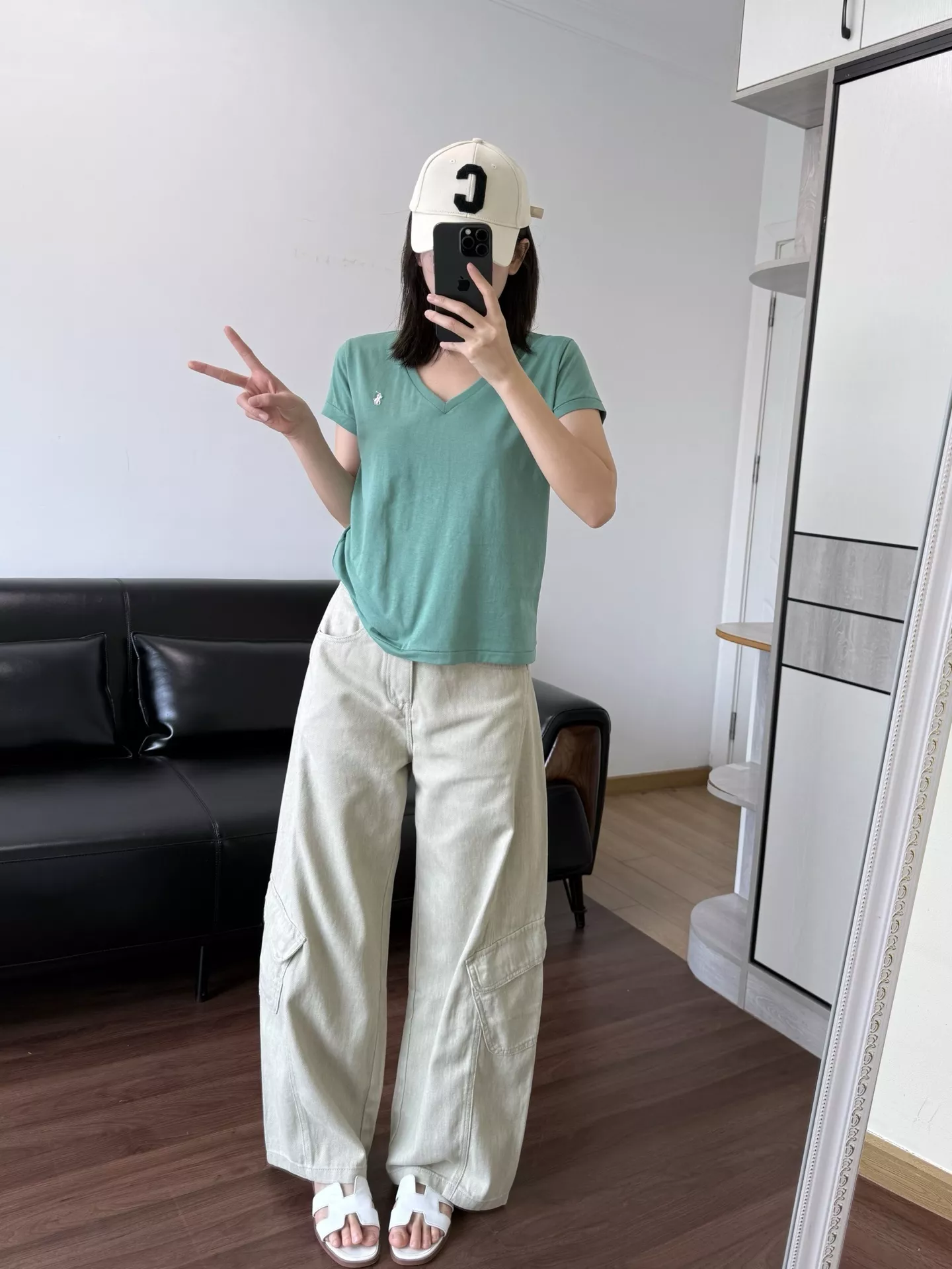 랄프로렌 브이넥 반소매 티셔츠 상세 이미지 48