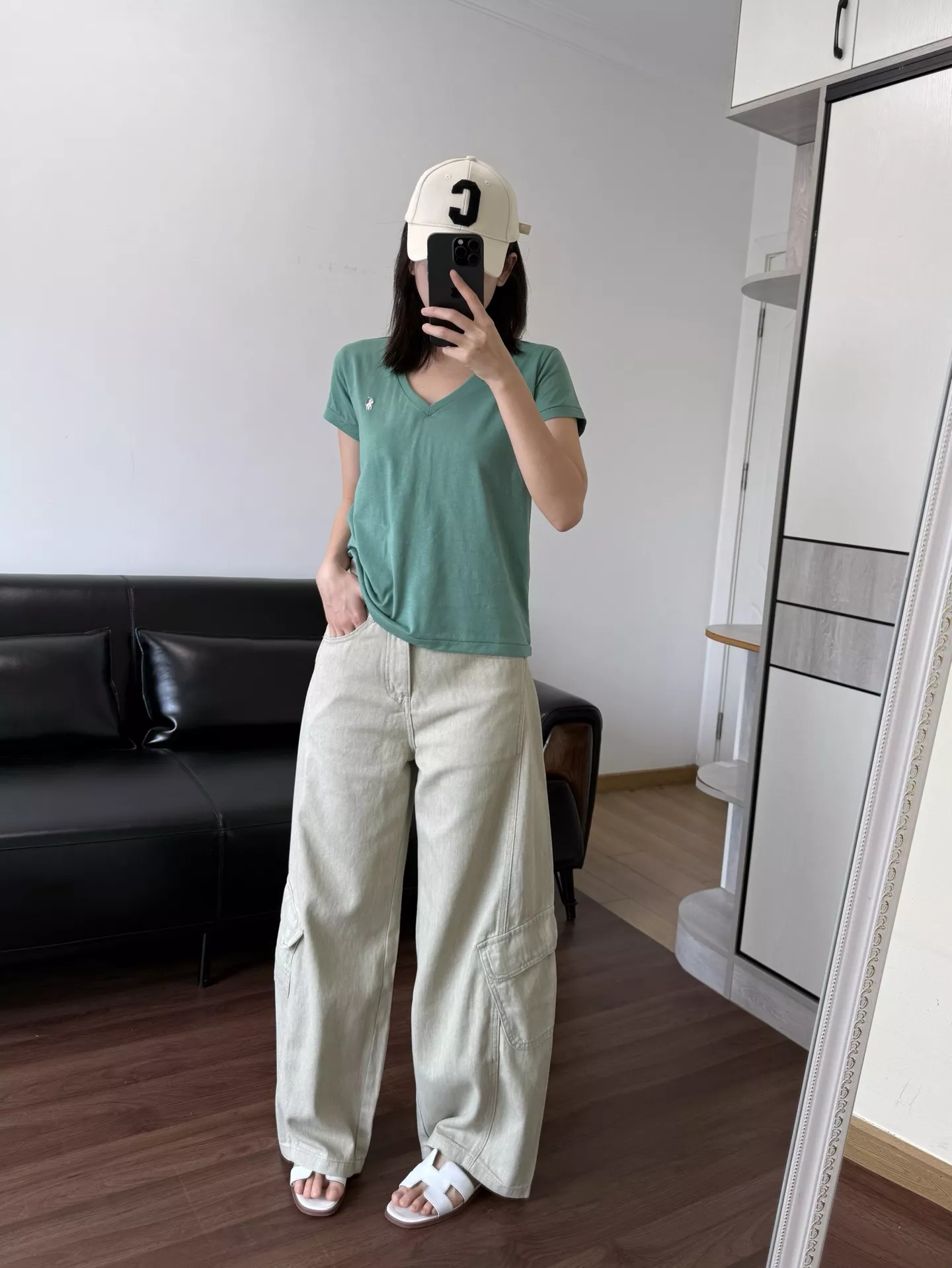 랄프로렌 브이넥 반소매 티셔츠 상세 이미지 49