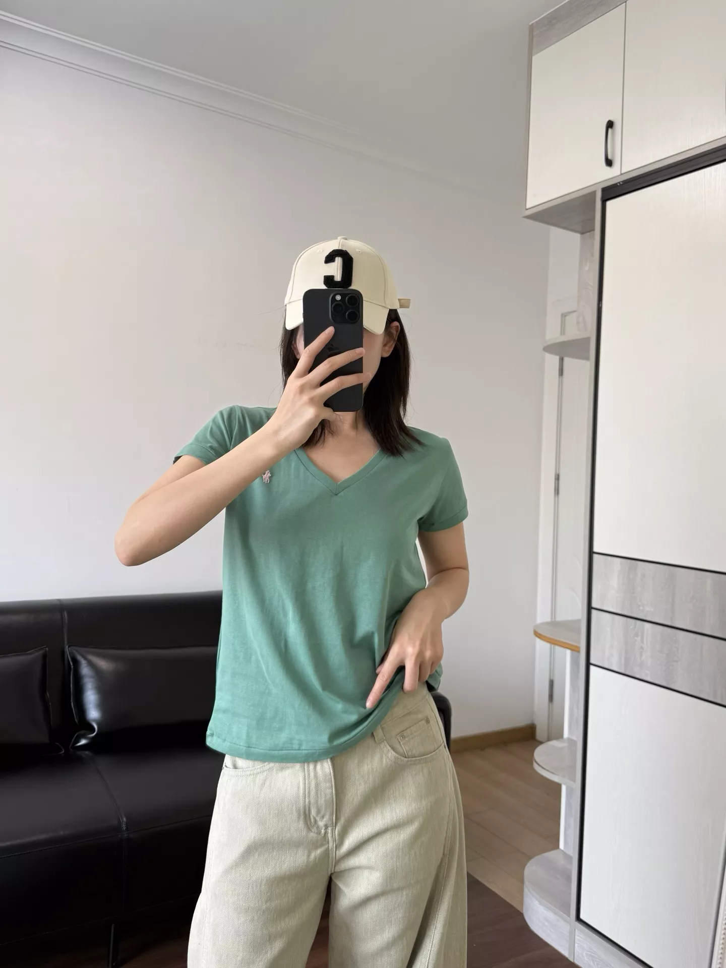 랄프로렌 브이넥 반소매 티셔츠 상세 이미지 46