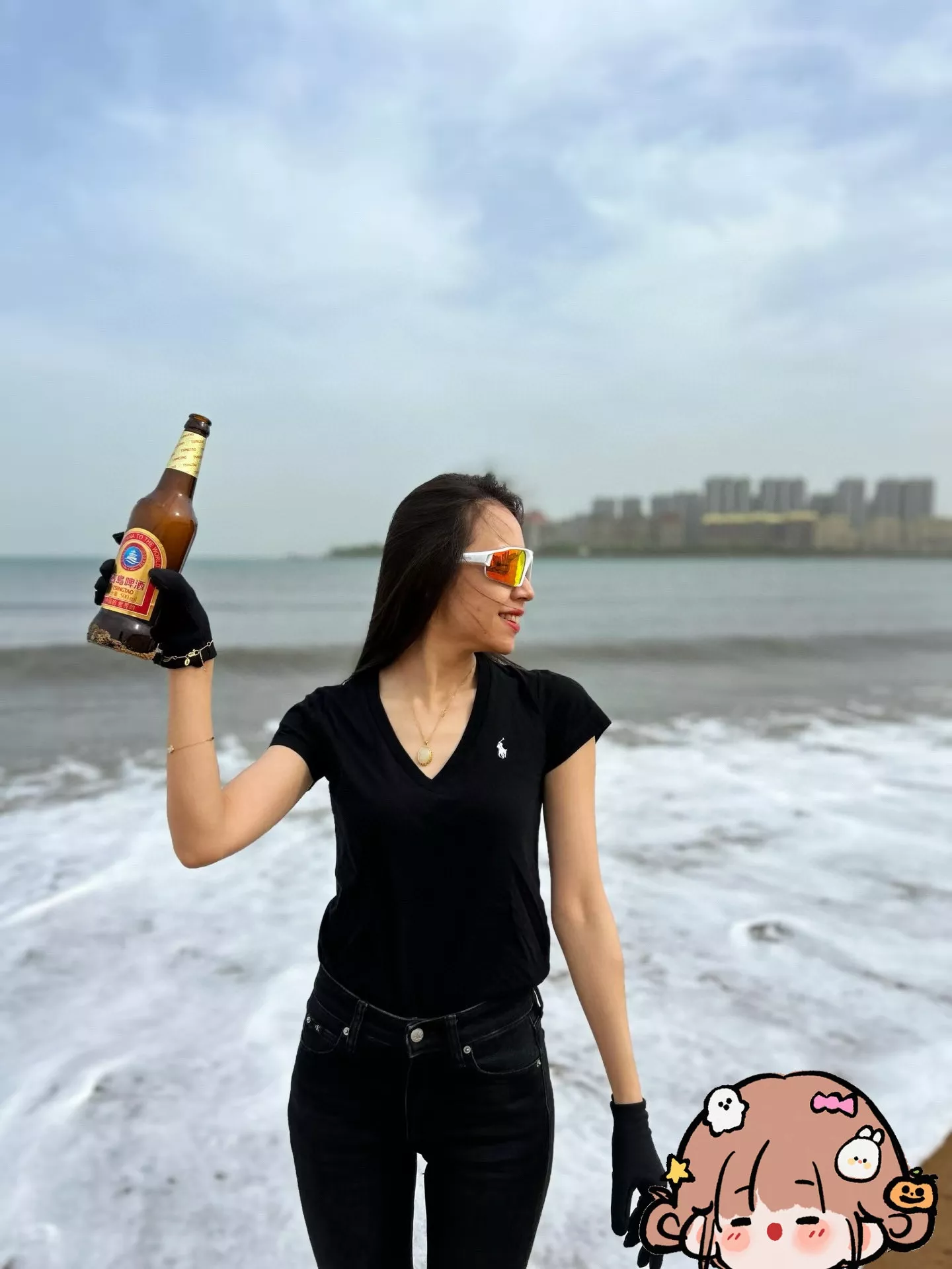랄프로렌 브이넥 반소매 티셔츠 상세 이미지 95