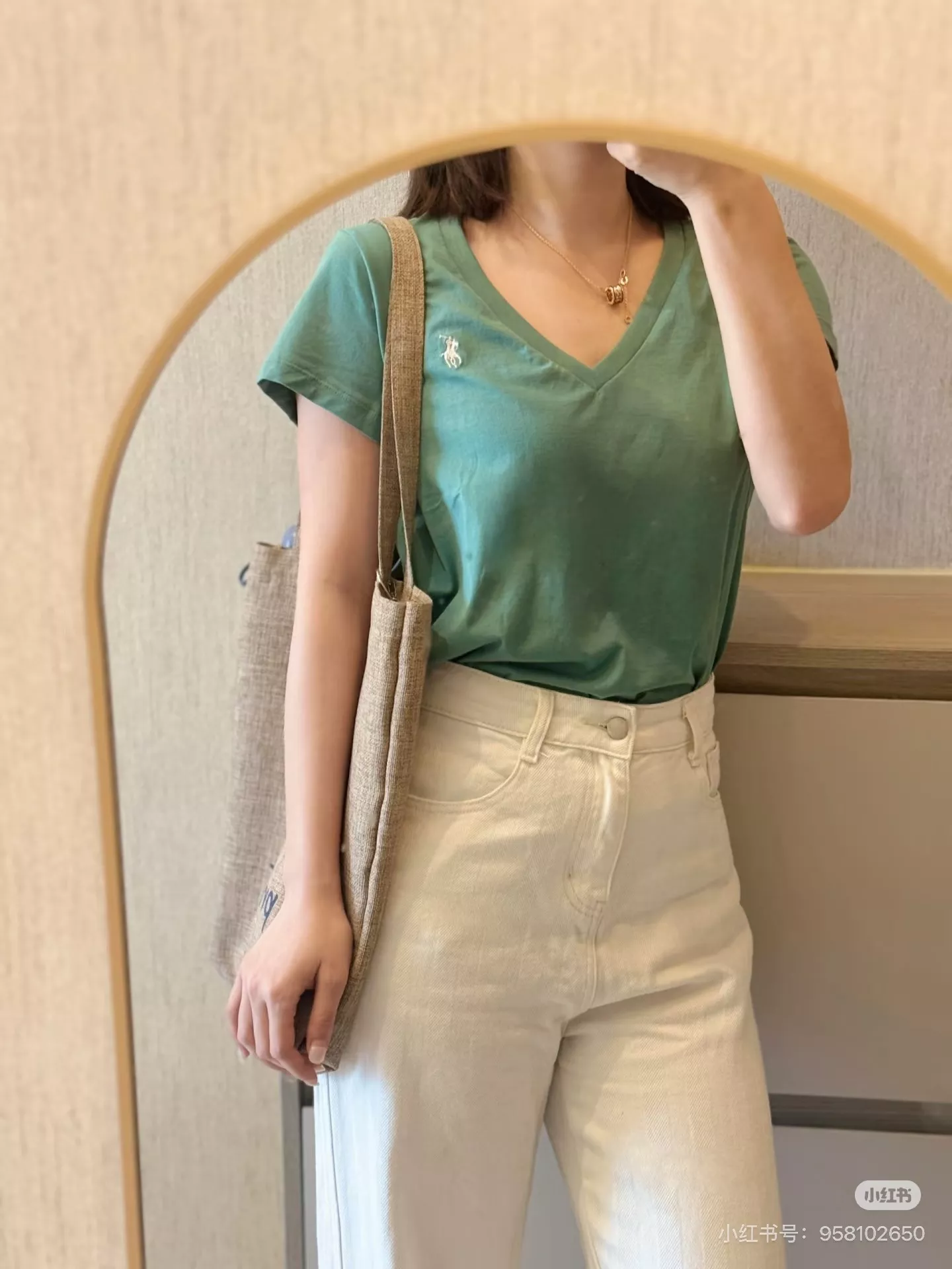 랄프로렌 브이넥 반소매 티셔츠 상세 이미지 62
