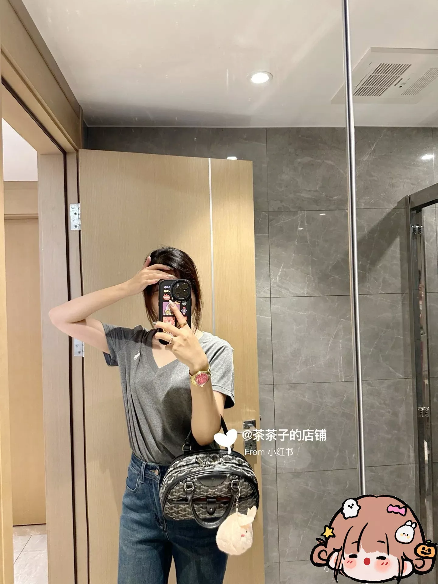 랄프로렌 브이넥 반소매 티셔츠 상세 이미지 81
