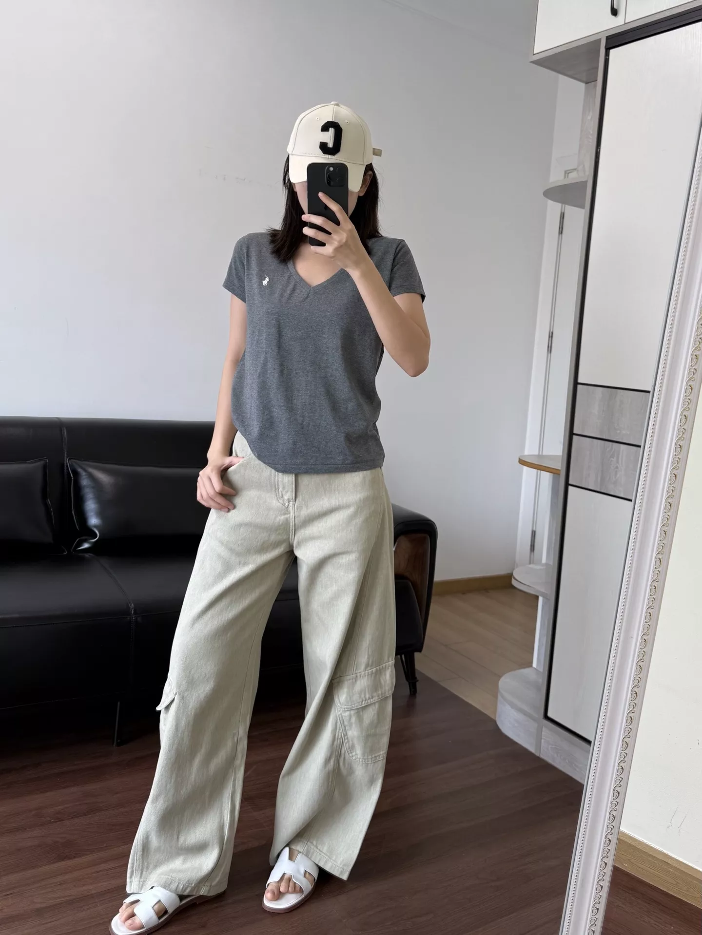 랄프로렌 브이넥 반소매 티셔츠 상세 이미지 52