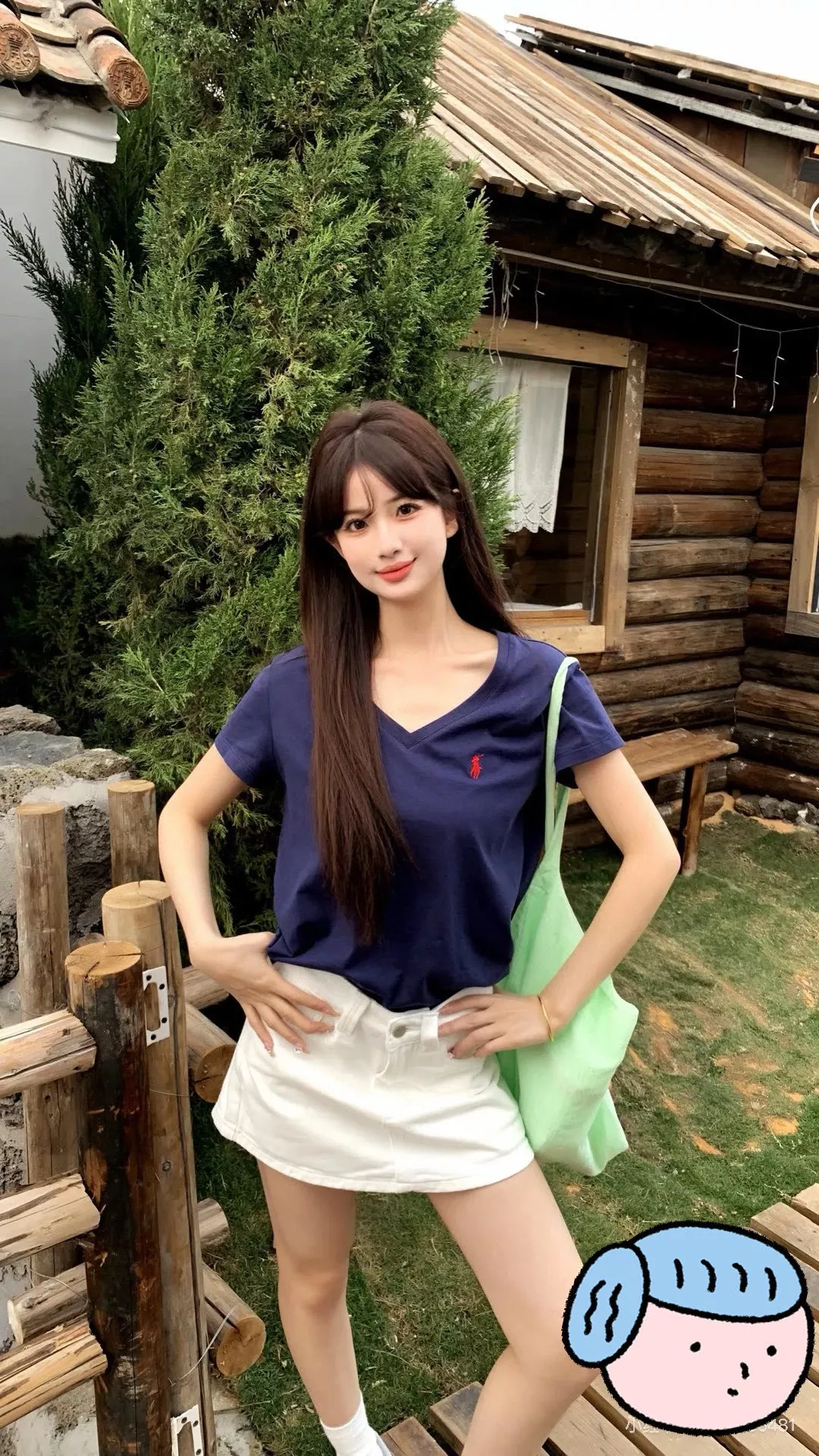 랄프로렌 브이넥 반소매 티셔츠 상세 이미지 87