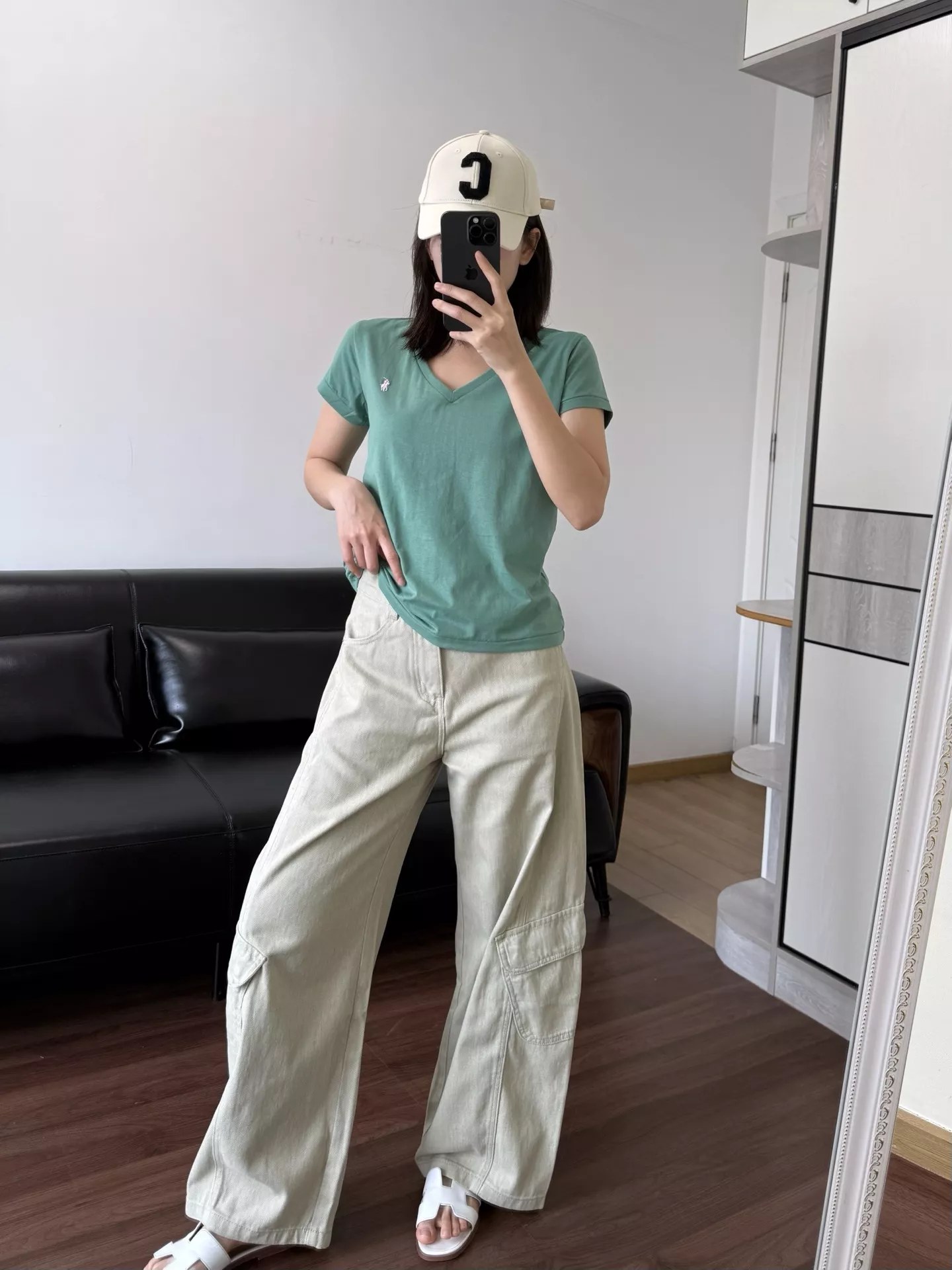 랄프로렌 브이넥 반소매 티셔츠 상세 이미지 50