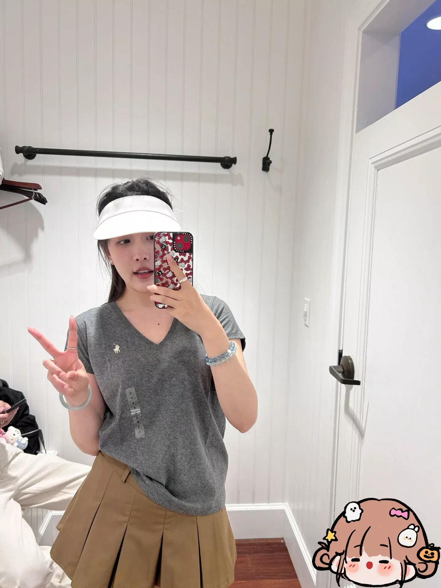 랄프로렌 브이넥 반소매 티셔츠 상세 이미지 77