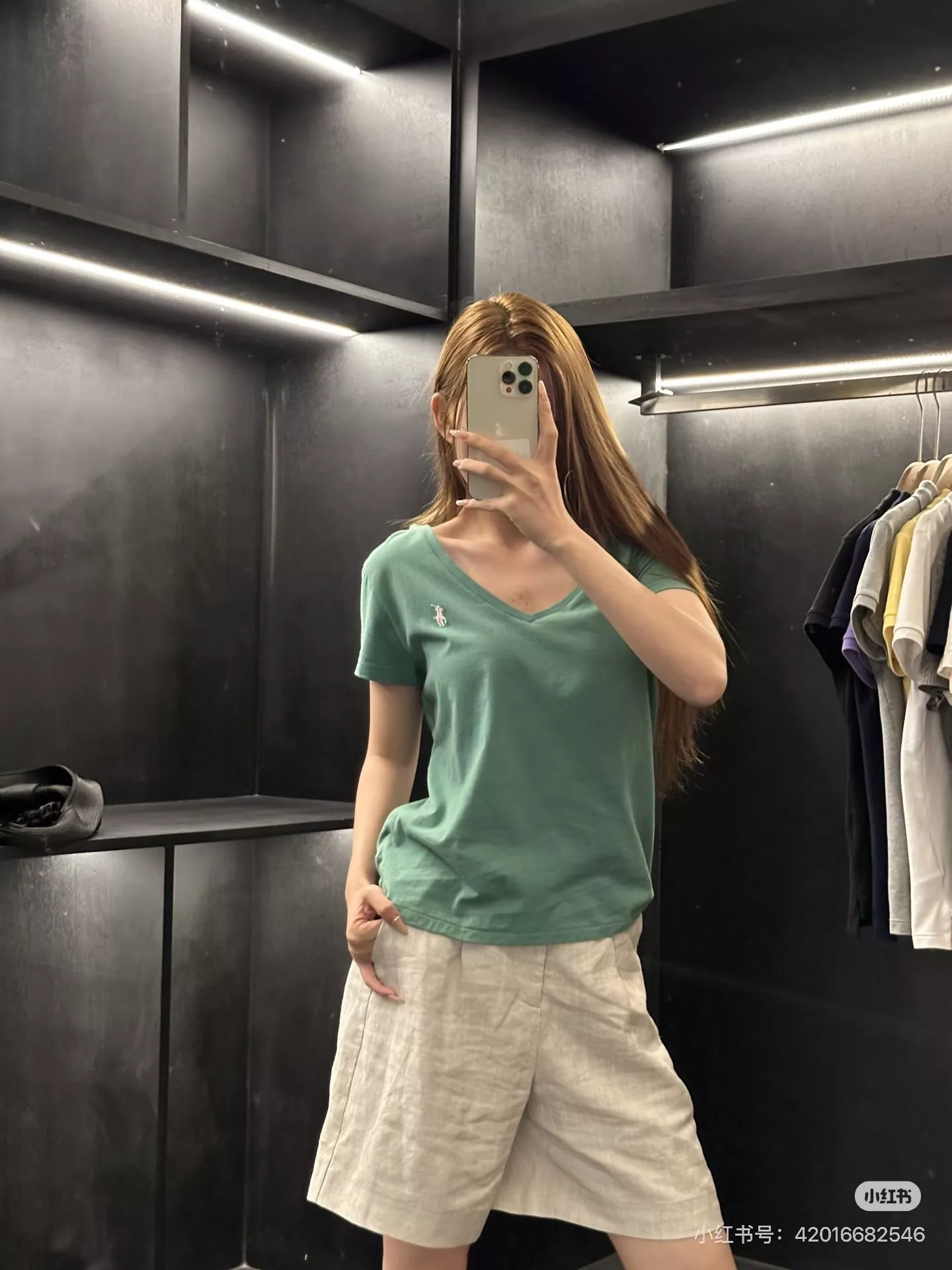 랄프로렌 브이넥 반소매 티셔츠 상세 이미지 66