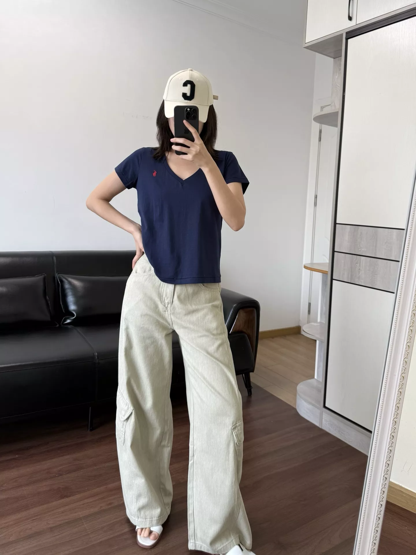 랄프로렌 브이넥 반소매 티셔츠 상세 이미지 37