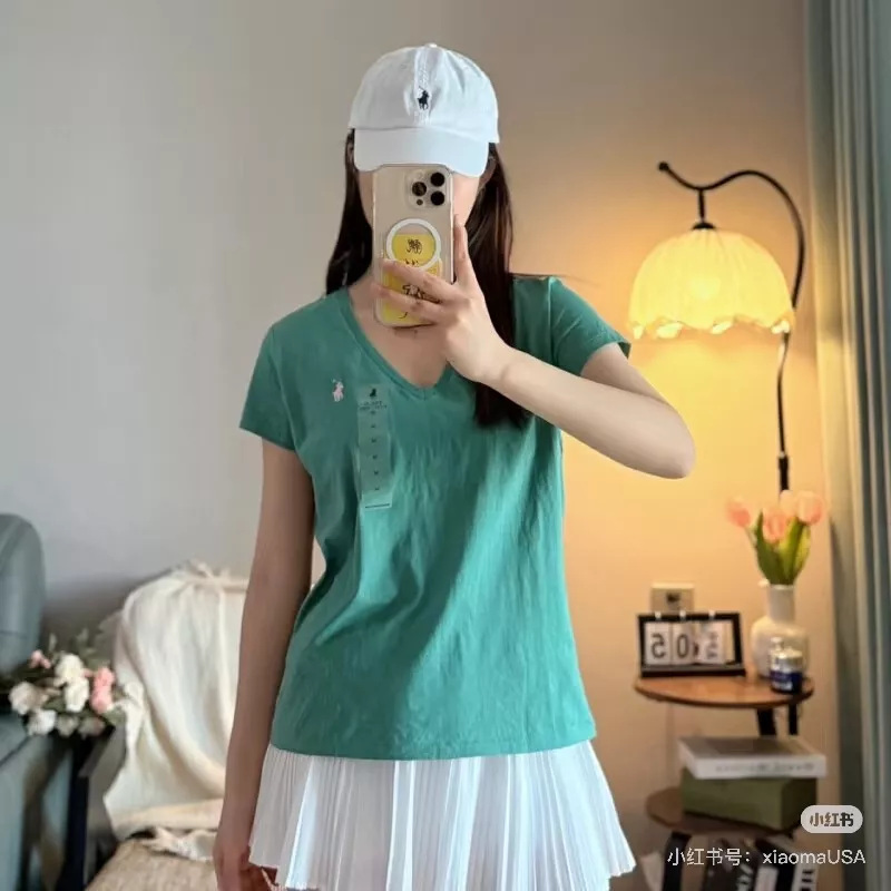 랄프로렌 브이넥 반소매 티셔츠 상세 이미지 65