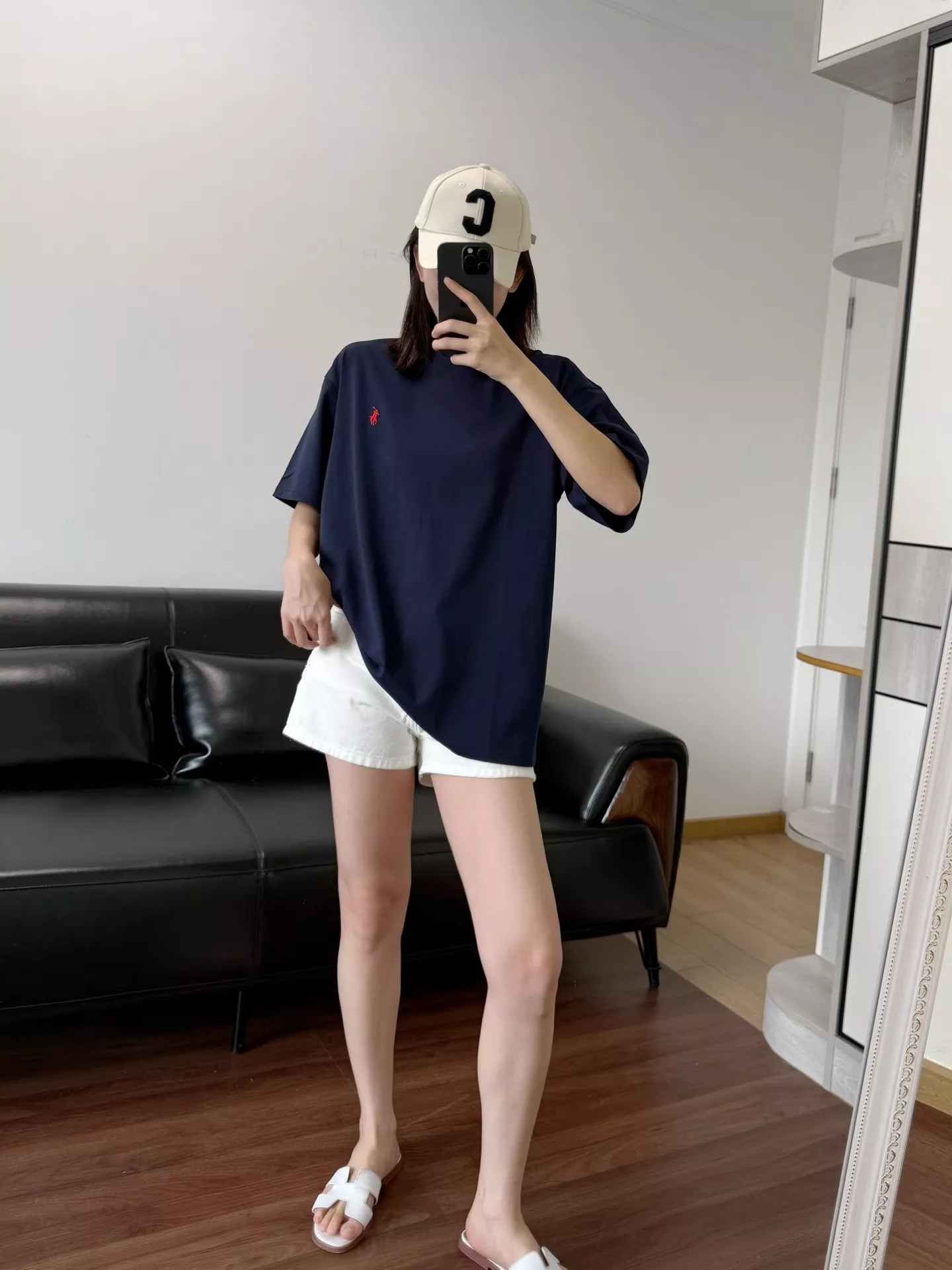 랄프로렌 아메리칸 심플 자수 로고 라운드 반팔 티셔츠 상세 이미지 55