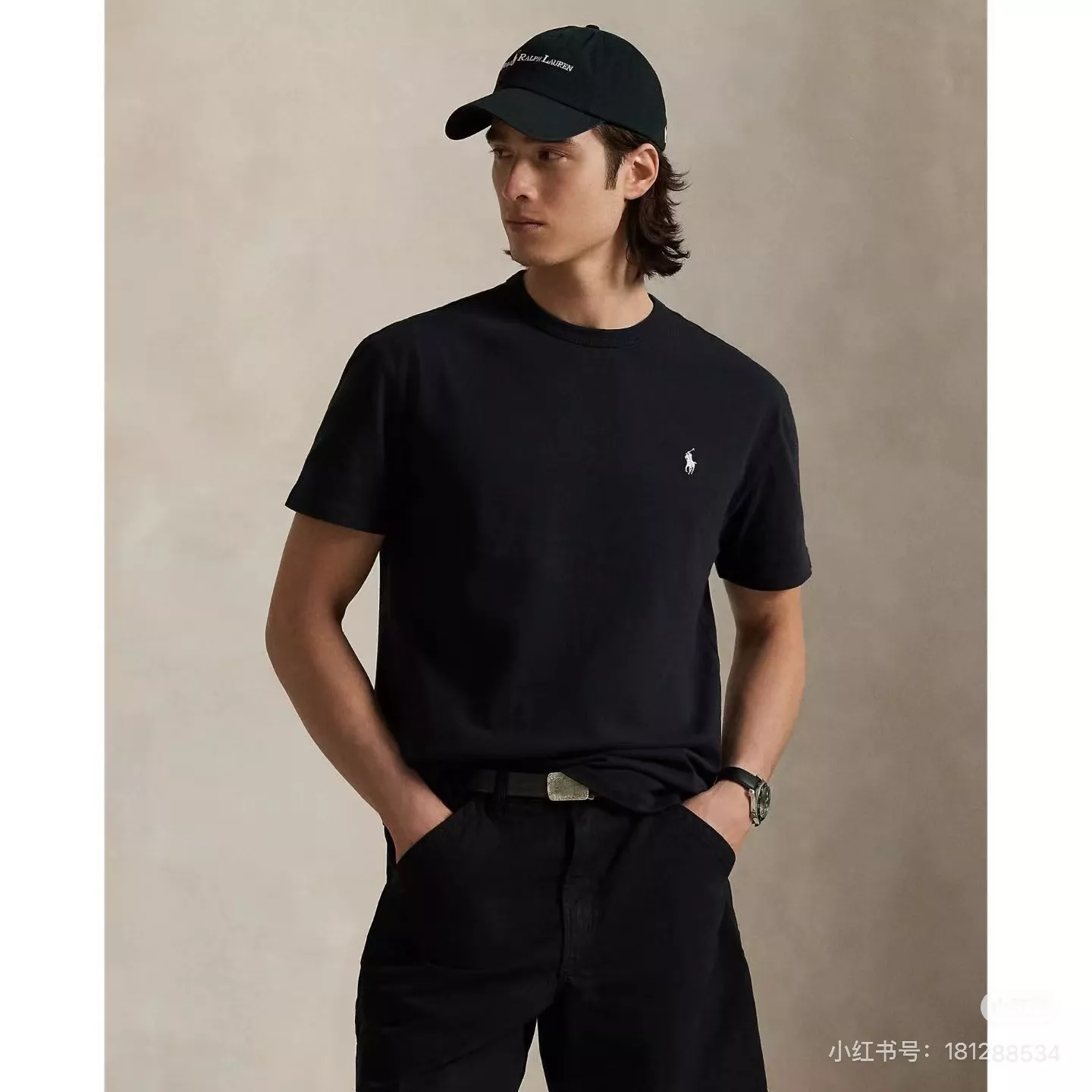 랄프로렌 아메리칸 심플 자수 로고 라운드 반팔 티셔츠 상세 이미지 88