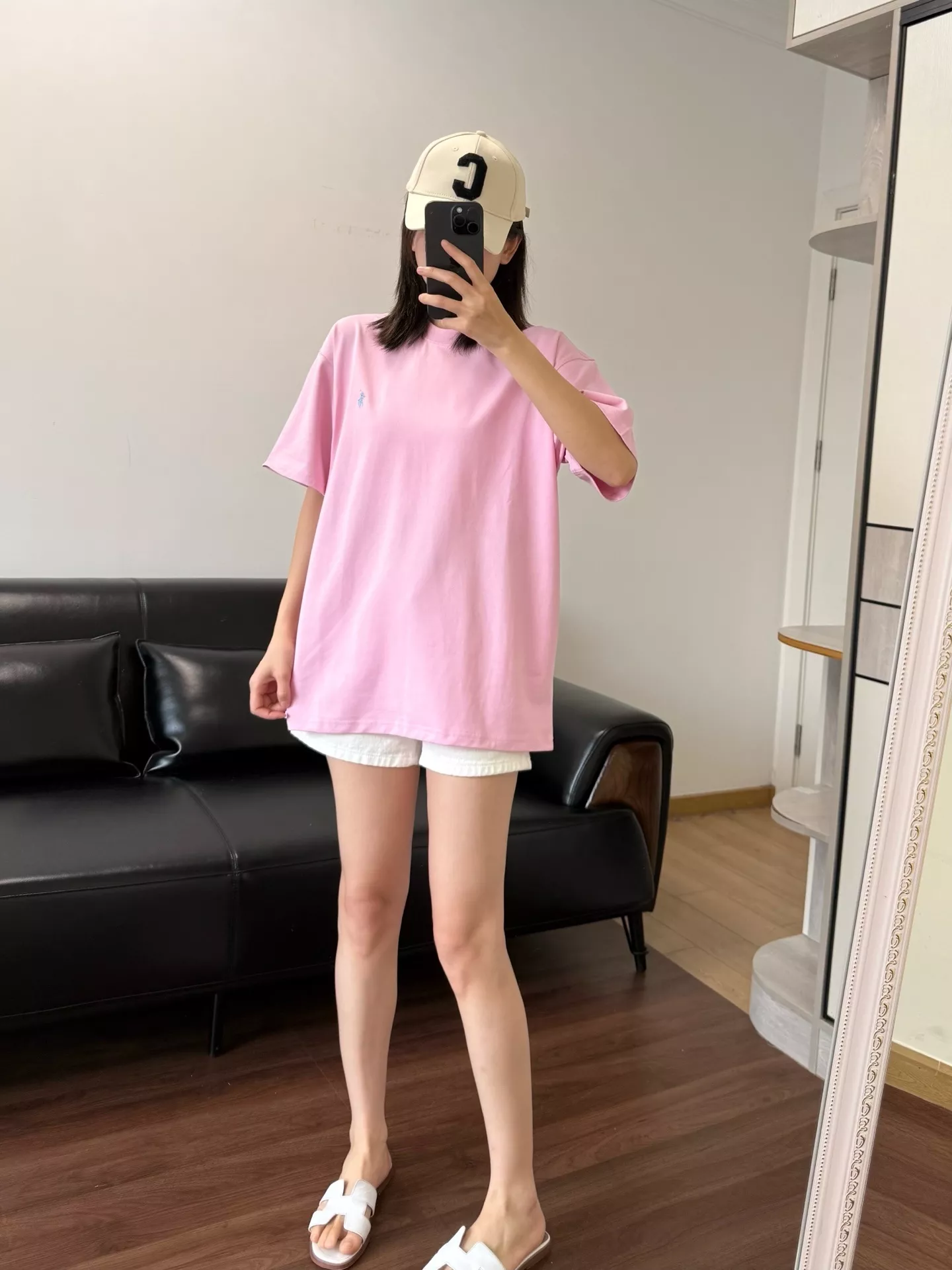 랄프로렌 아메리칸 심플 자수 로고 라운드 반팔 티셔츠 상세 이미지 51