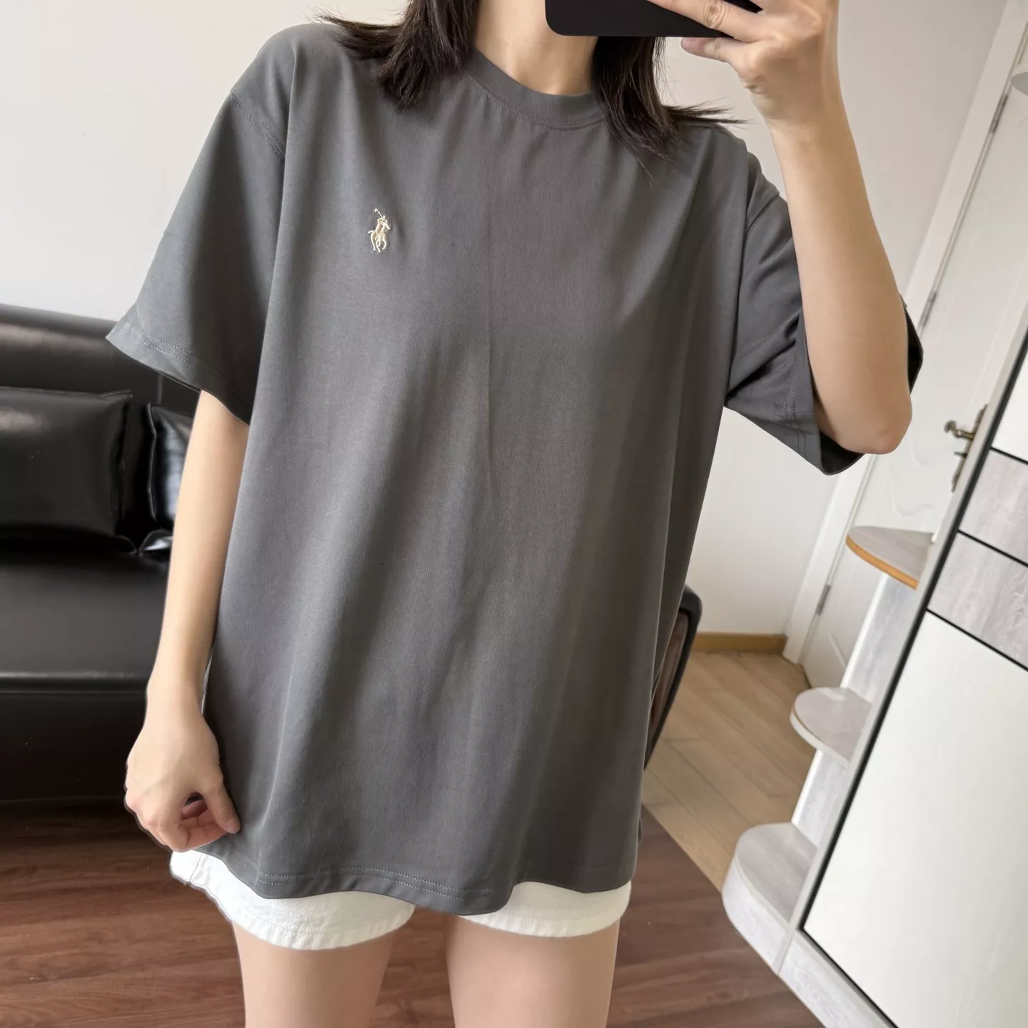 랄프로렌 아메리칸 심플 자수 로고 라운드 반팔 티셔츠 상세 이미지 62