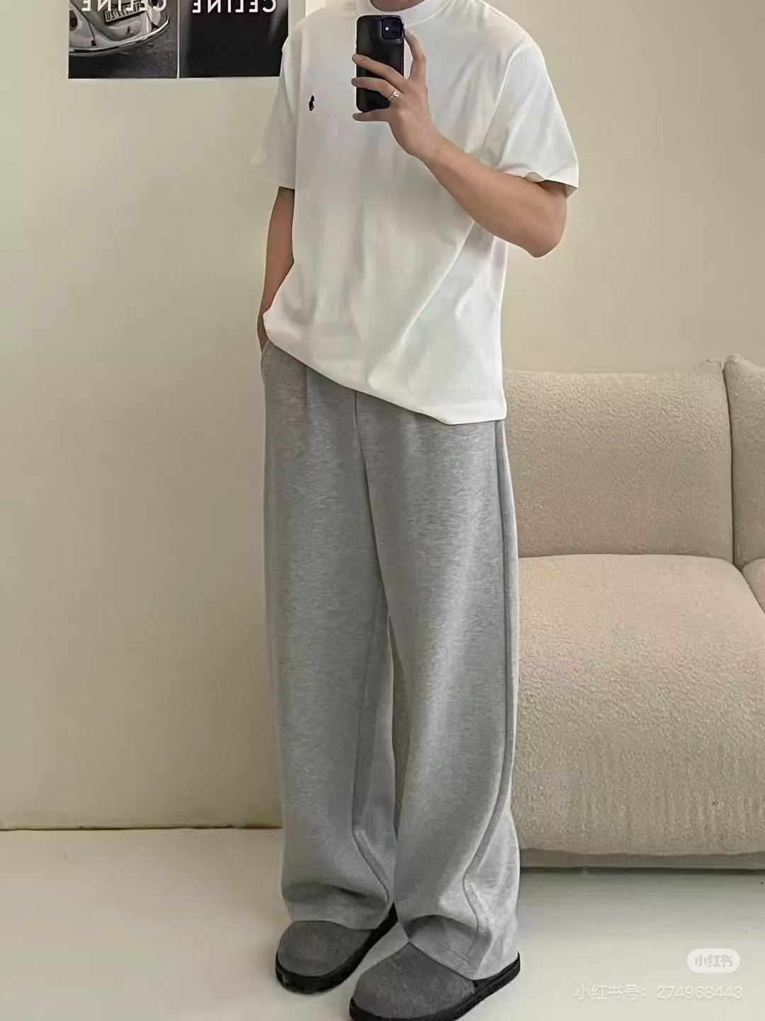 랄프로렌 아메리칸 심플 자수 로고 라운드 반팔 티셔츠 상세 이미지 76