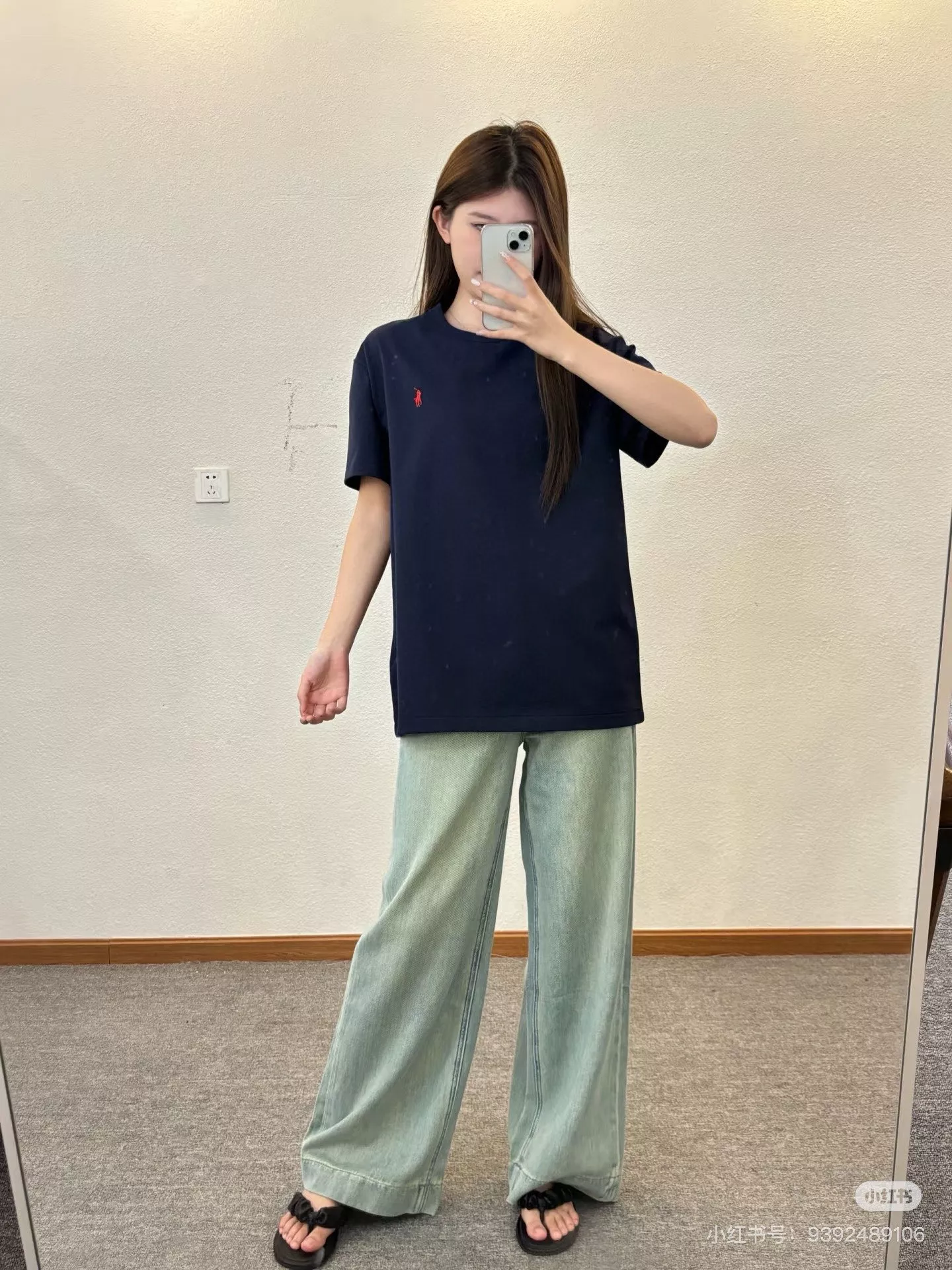 랄프로렌 아메리칸 심플 자수 로고 라운드 반팔 티셔츠 상세 이미지 81