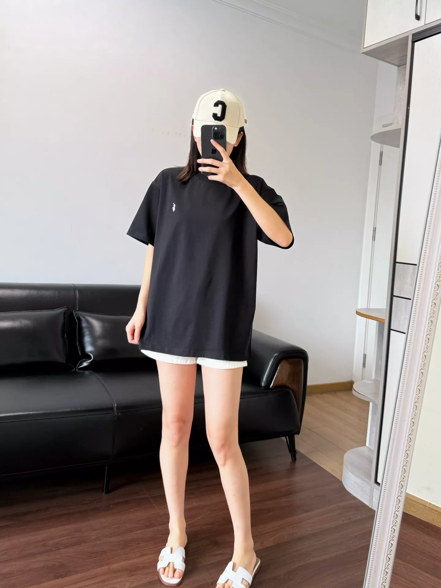 랄프로렌 아메리칸 심플 자수 로고 라운드 반팔 티셔츠 상세 이미지 56