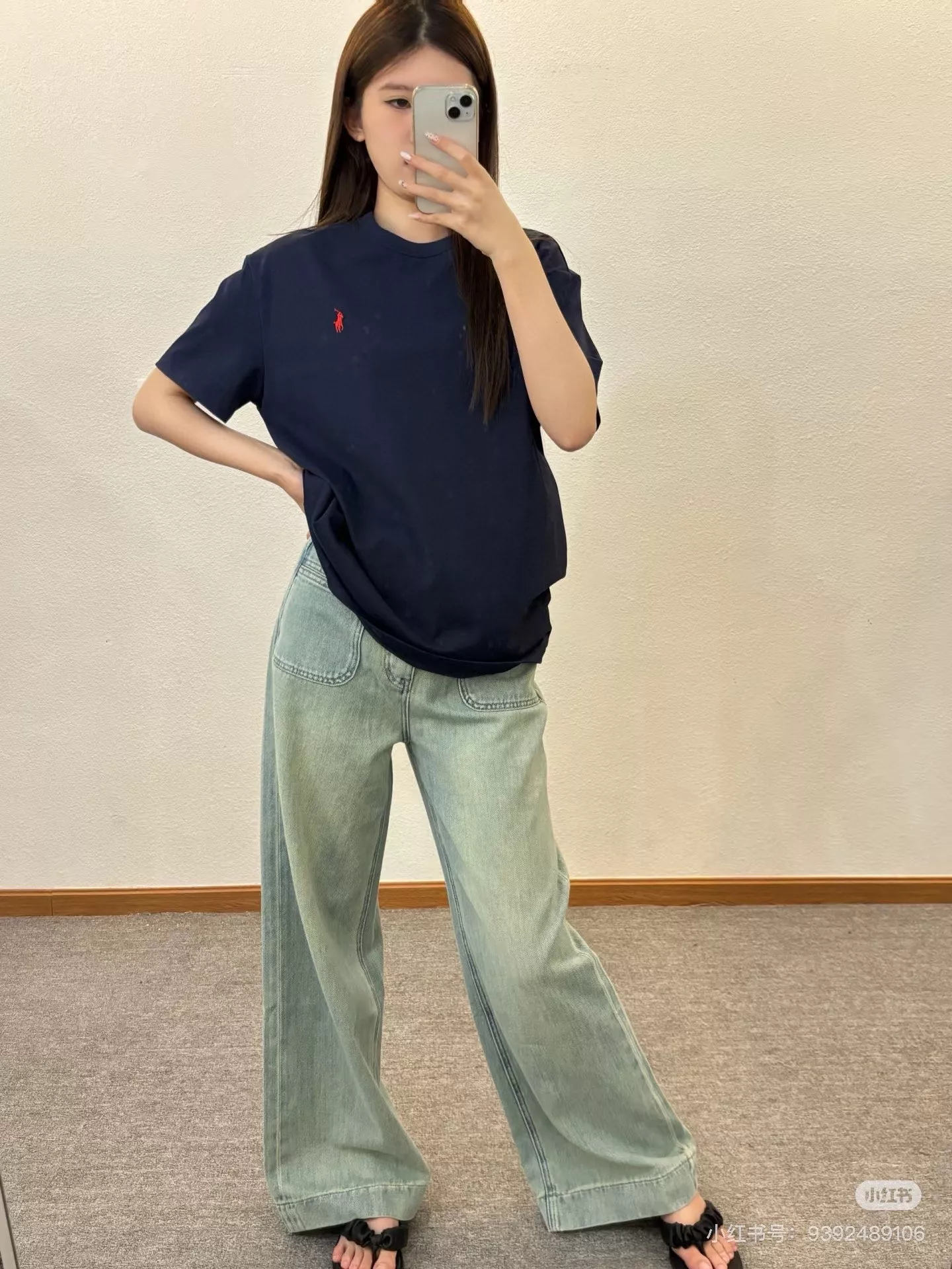 랄프로렌 아메리칸 심플 자수 로고 라운드 반팔 티셔츠 상세 이미지 80