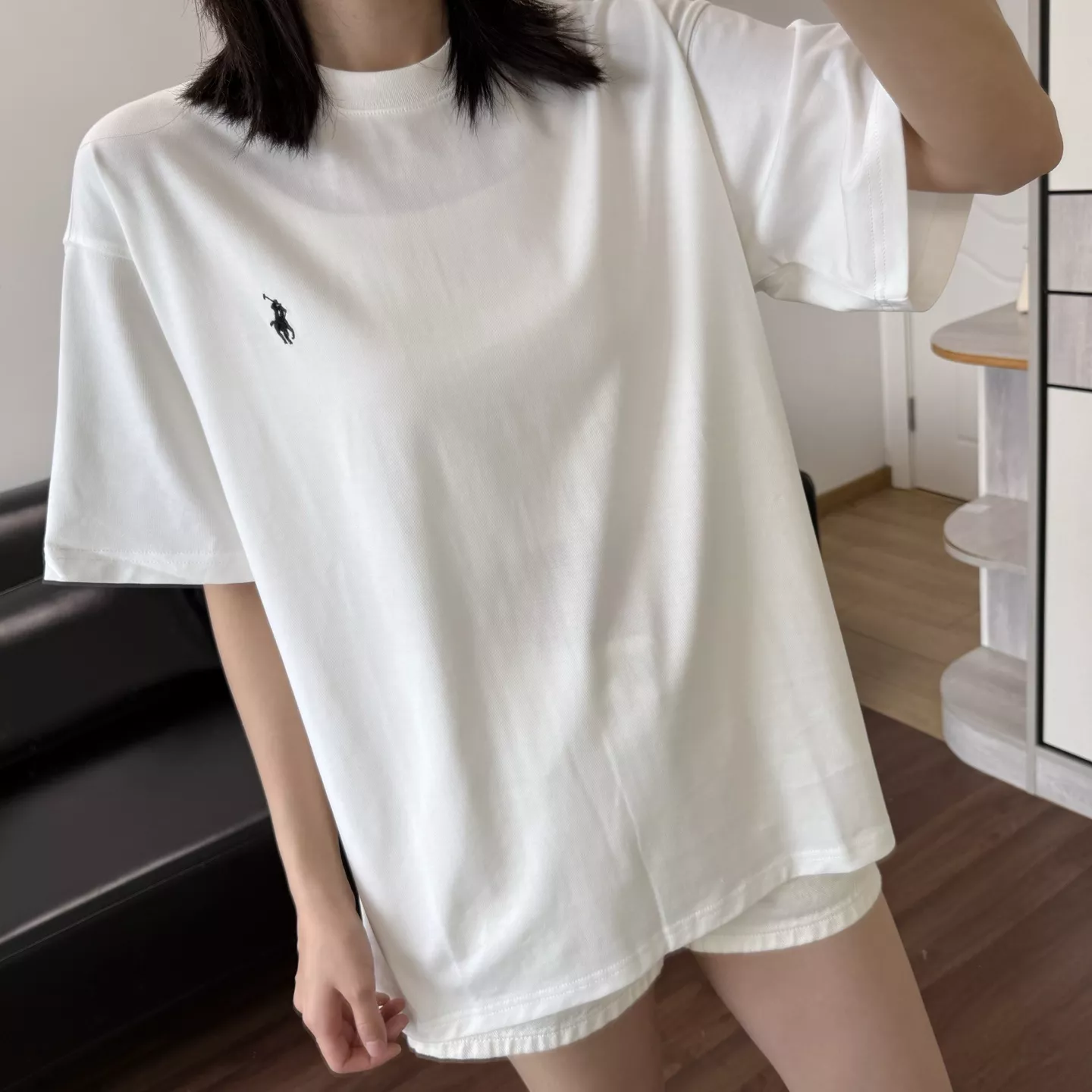 랄프로렌 아메리칸 심플 자수 로고 라운드 반팔 티셔츠 상세 이미지 45
