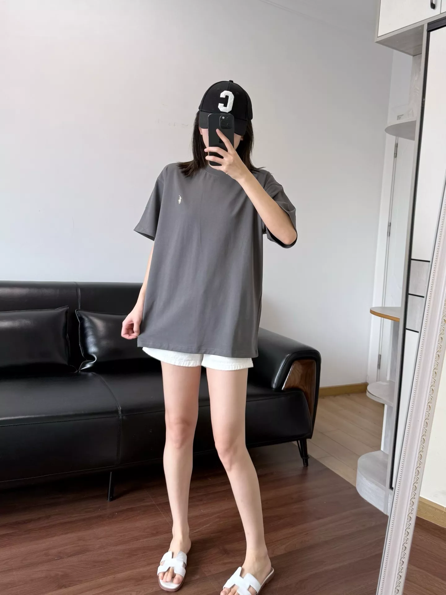 랄프로렌 아메리칸 심플 자수 로고 라운드 반팔 티셔츠 상세 이미지 61