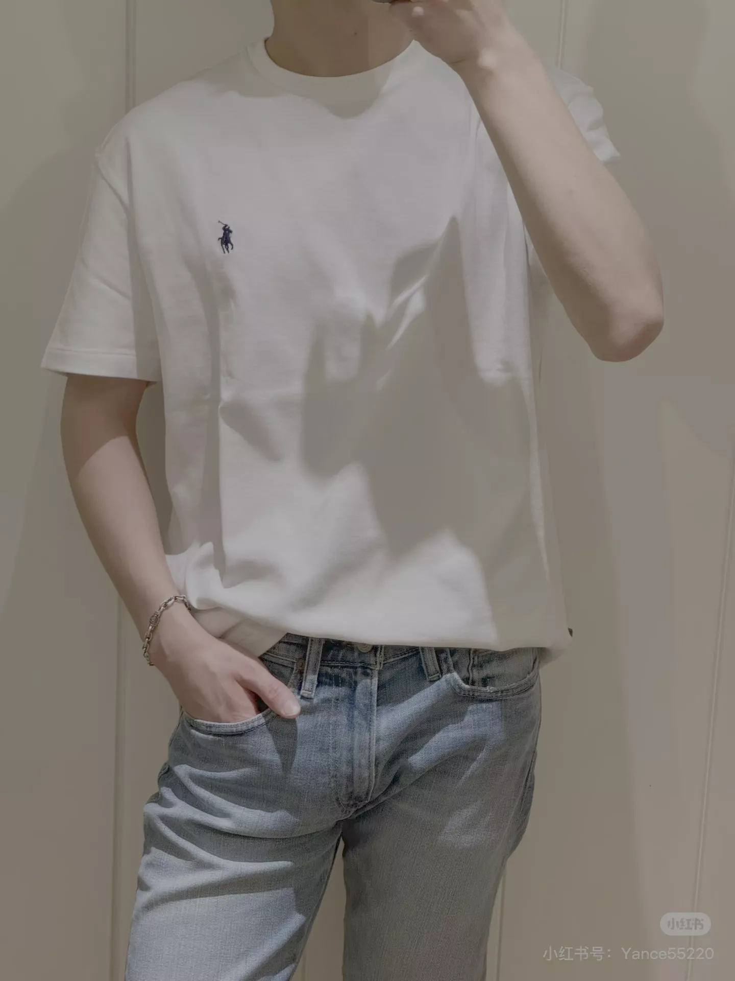 랄프로렌 아메리칸 심플 자수 로고 라운드 반팔 티셔츠 상세 이미지 73