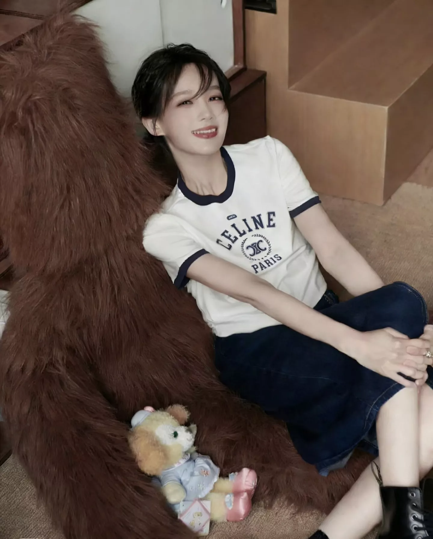 셀린느 레트로 배색 로고 티셔츠 상세 이미지 20