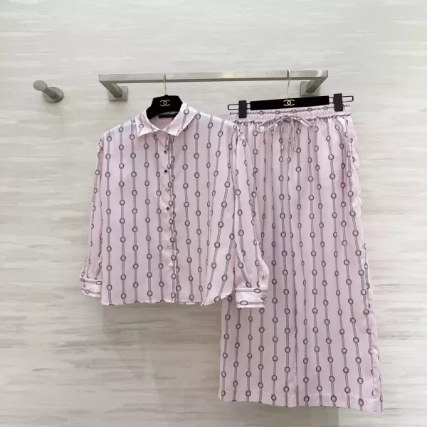 루이비통 체인 프린트 셔츠 팬츠 세트