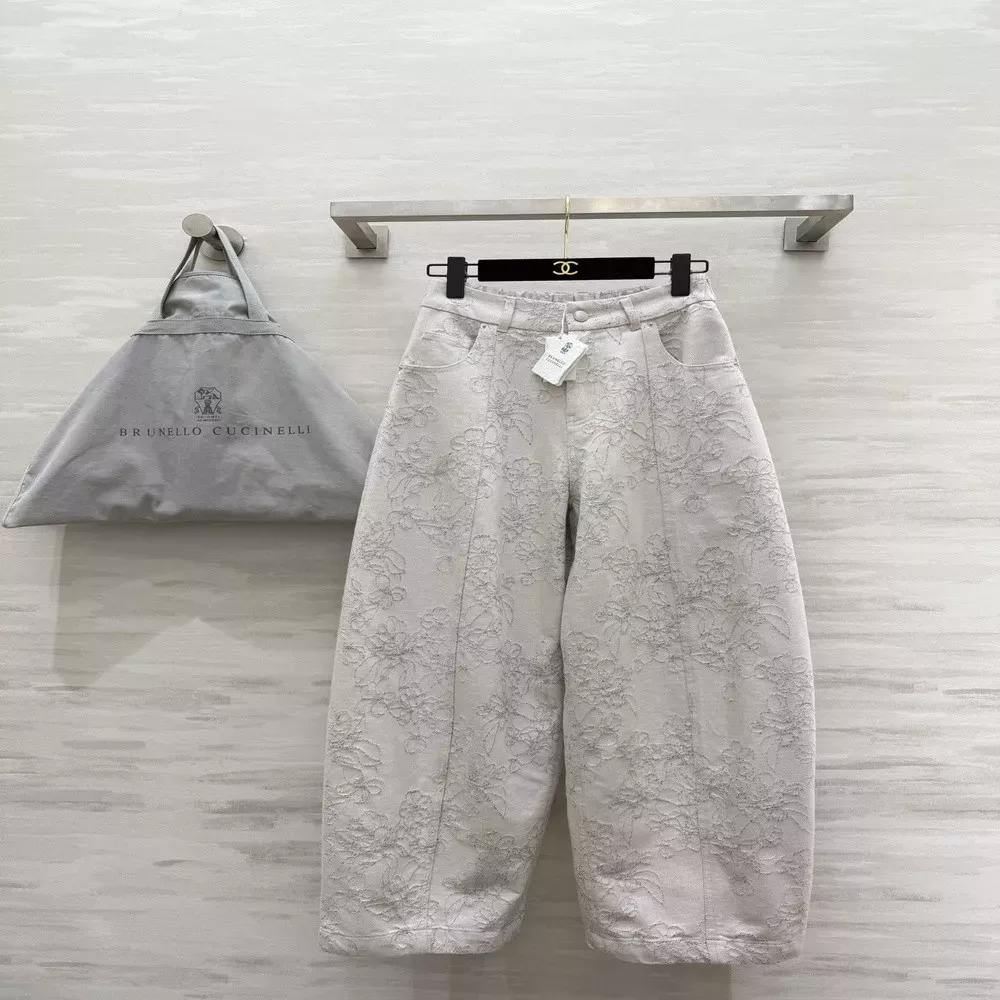 브루넬로쿠치넬리 자카드 벌룬 팬츠