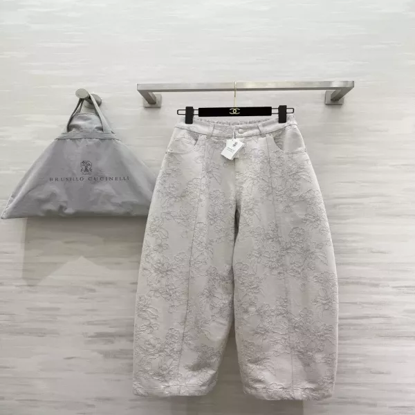 브루넬로쿠치넬리 자카드 벌룬 팬츠