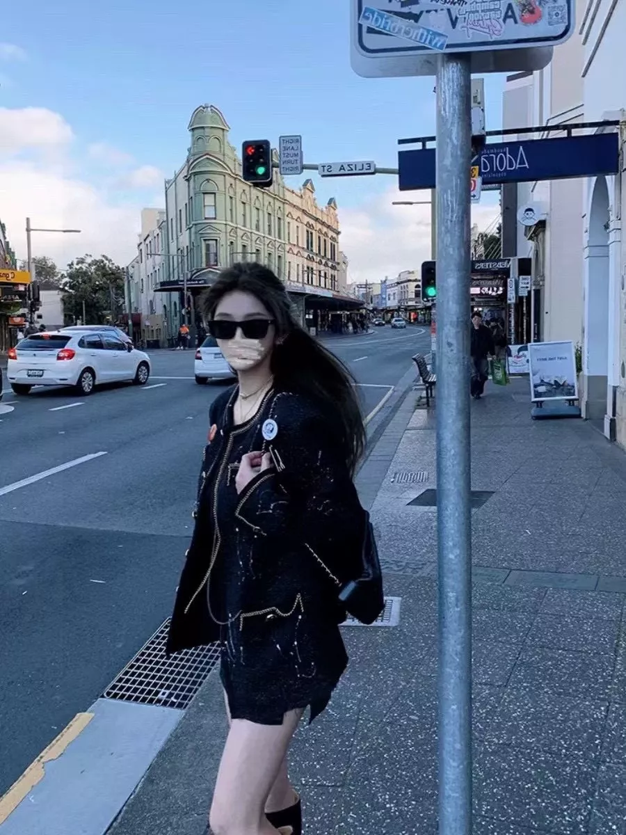샤넬 제니 스타일 핸드페인팅 재킷 상세 이미지 10