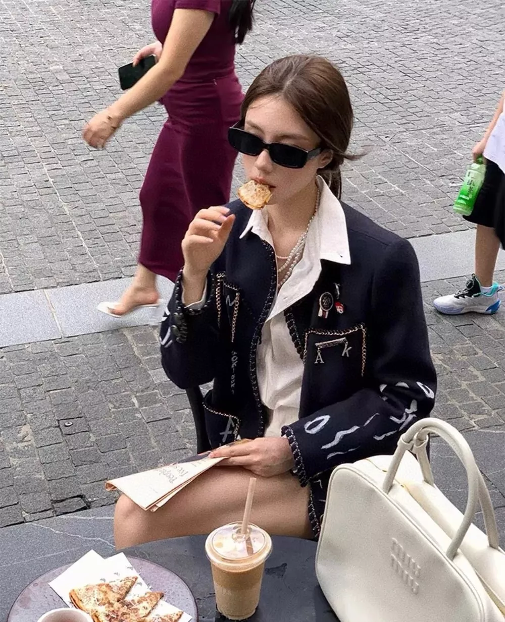 샤넬 제니 스타일 핸드페인팅 재킷 상세 이미지 26