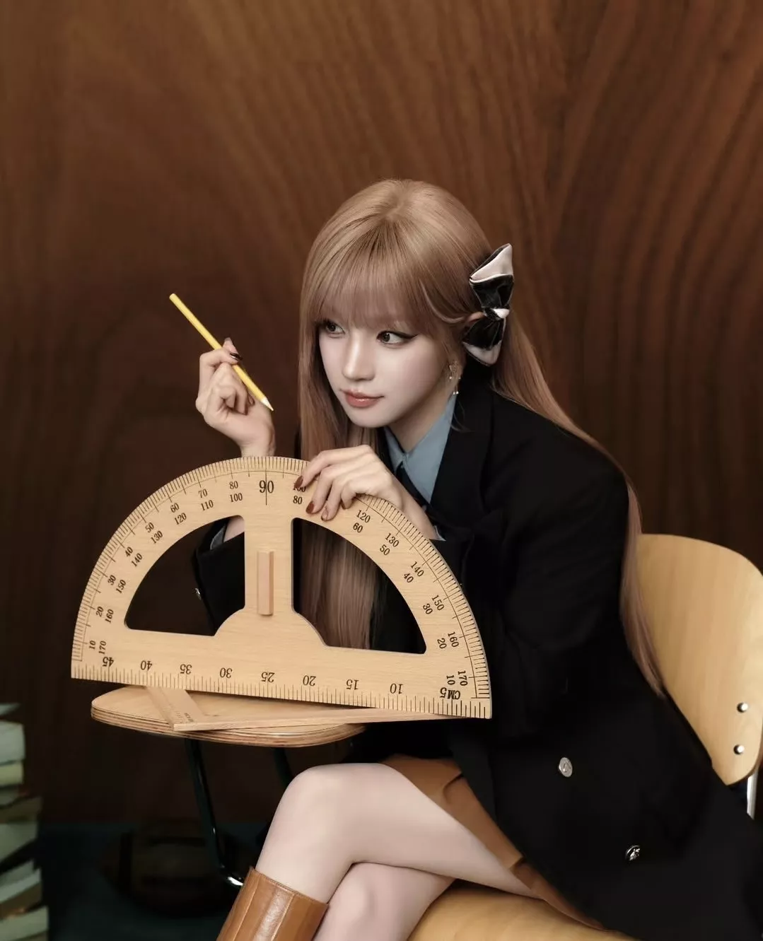 펜디 골드 방패 배지 더블 버튼 재킷 상세 이미지 13