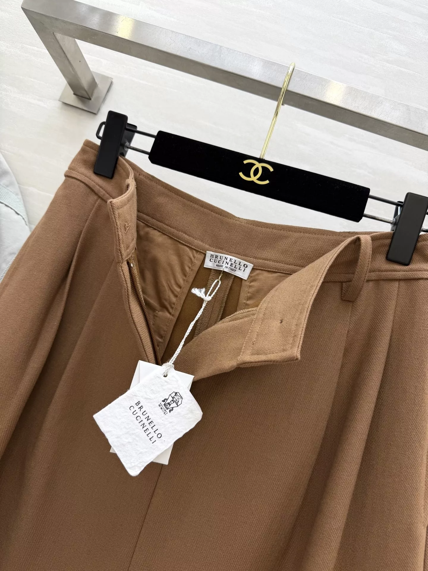 브루넬로쿠치넬리 하이웨이스트 와이드 슬랙스 팬츠 상세 이미지 8