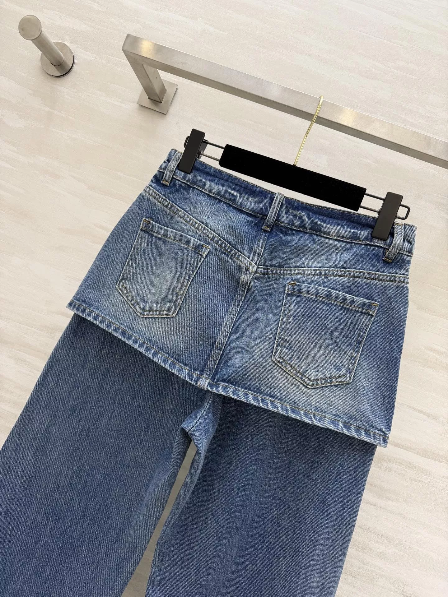 로에베 레이어드 와이드 데님 팬츠 상세 이미지 8