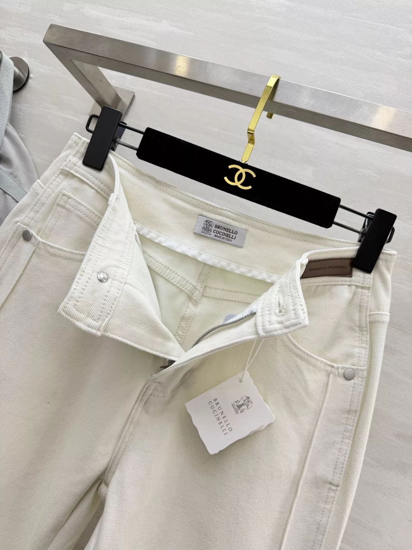 브루넬로쿠치넬리 여성 미들라인 세미 부츠컷 데님 팬츠 상세 이미지 7
