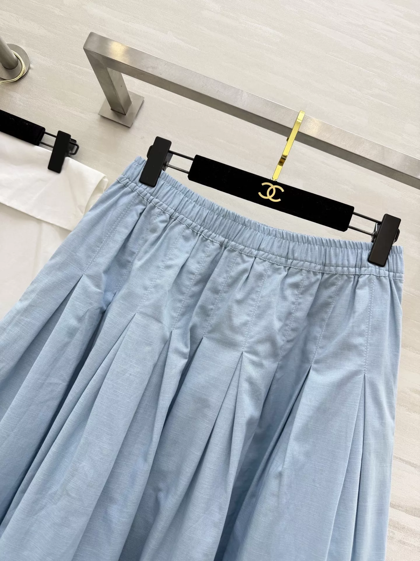 샤넬 빈티지 무드 플리츠 밴딩 스커트 상세 이미지 2