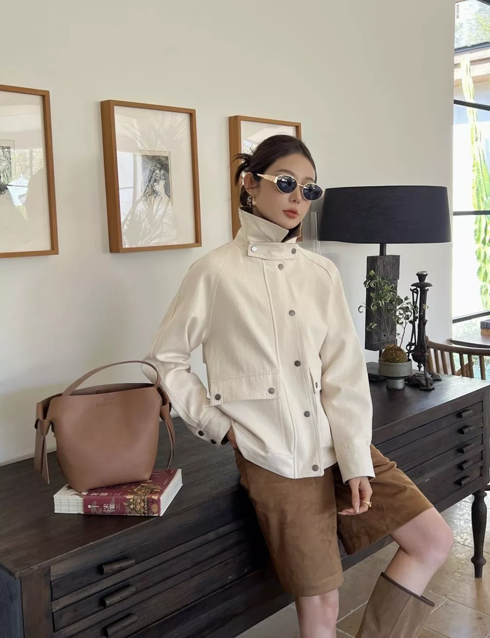 브루넬로쿠치넬리 코듀로이 카라 코튼 워크 재킷 상세 이미지 21