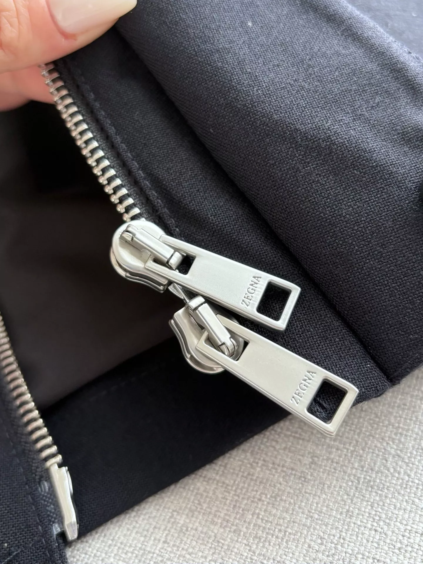 제냐 울 집업 스탠드칼라 재킷 상세 이미지 15