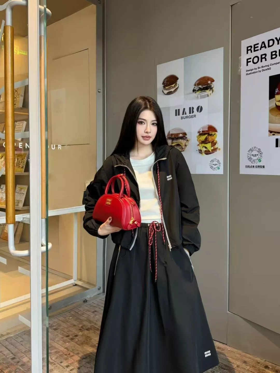 미우미우 나일론 카고 밴딩 스커트 상세 이미지 11
